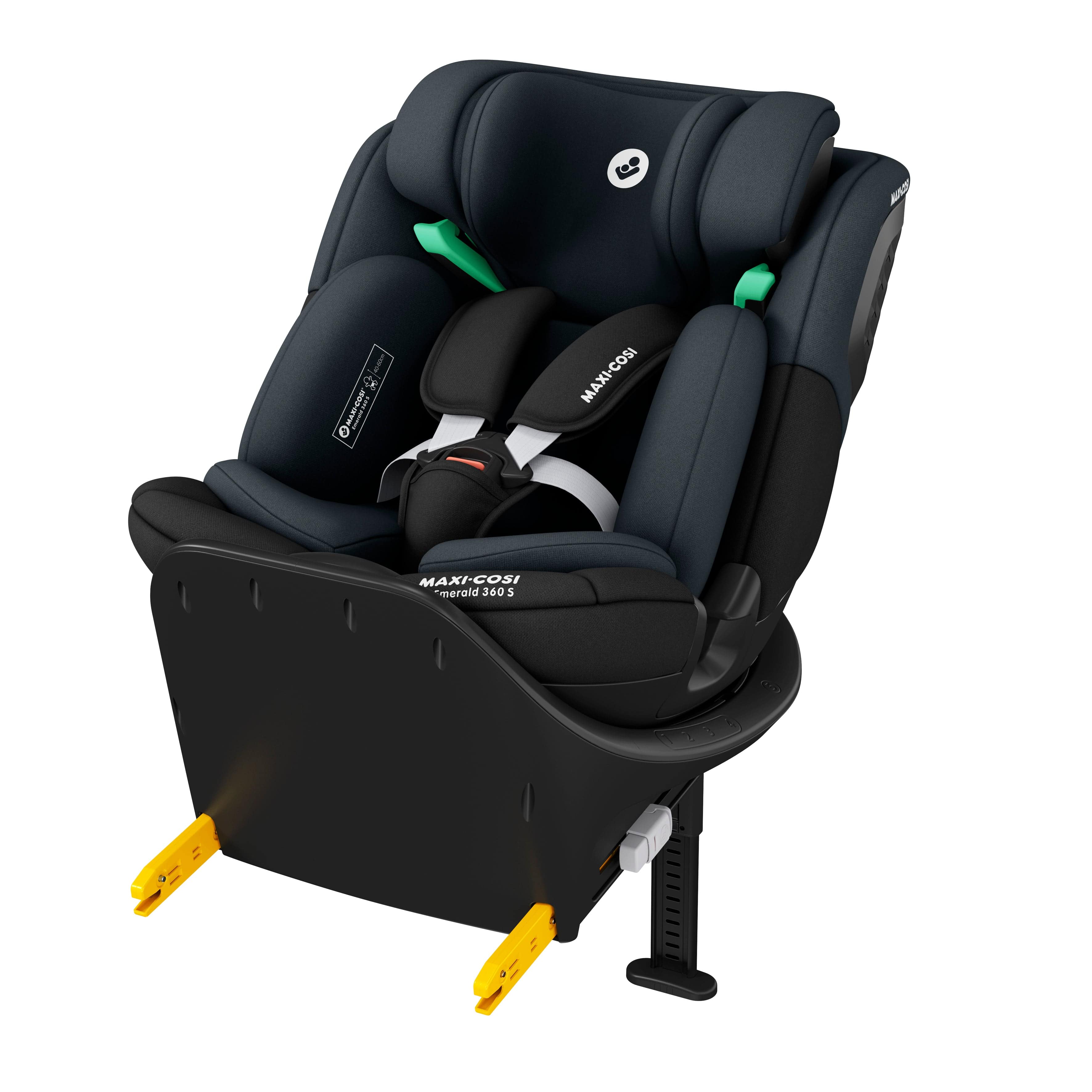Maxi-Cosi Oxford+ 8 Piece Emerald 360S Bundle in Twillic Black Baby Prams KF10000135 8712930023869