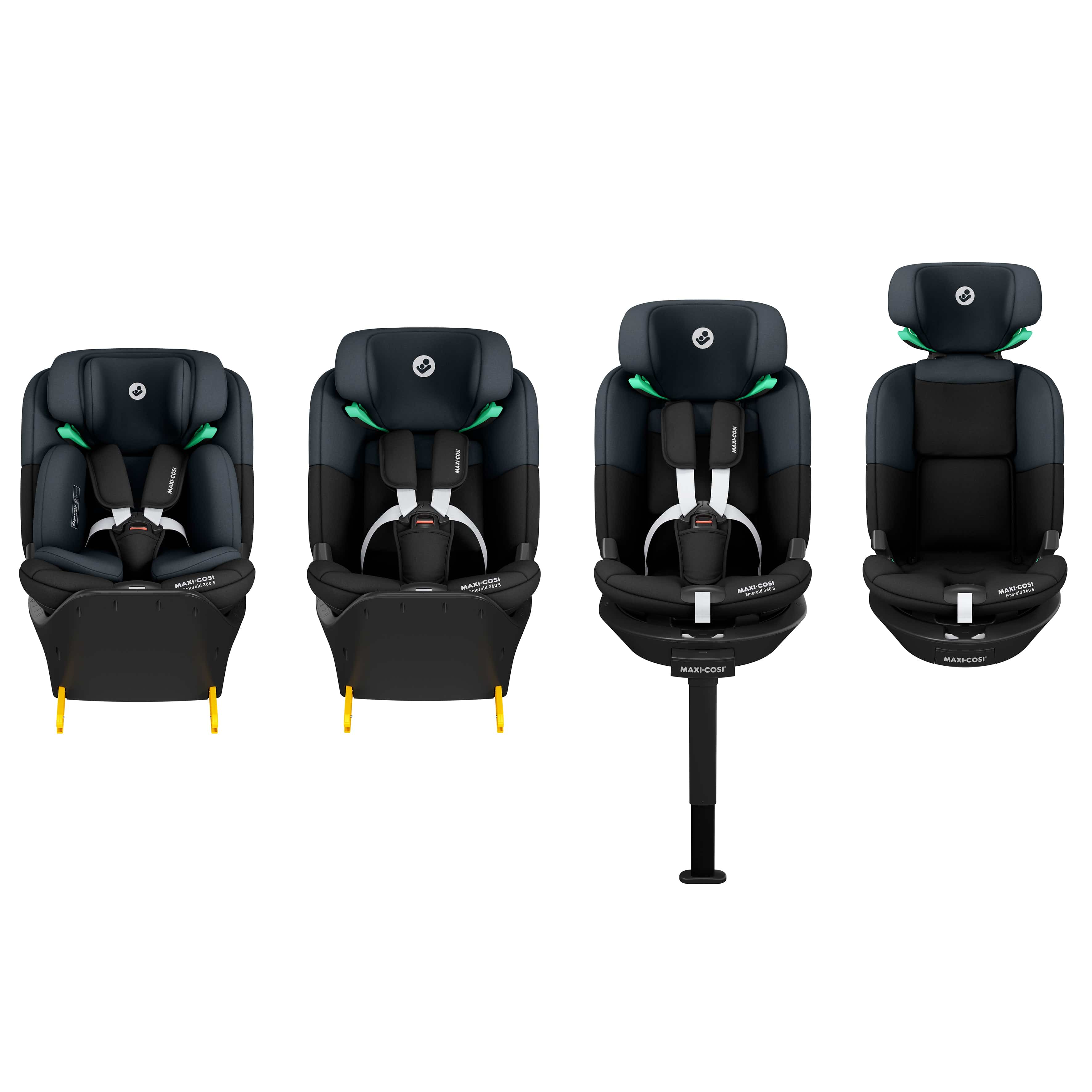 Maxi-Cosi Oxford+ 8 Piece Emerald 360S Bundle in Twillic Black Baby Prams KF10000135 8712930023869