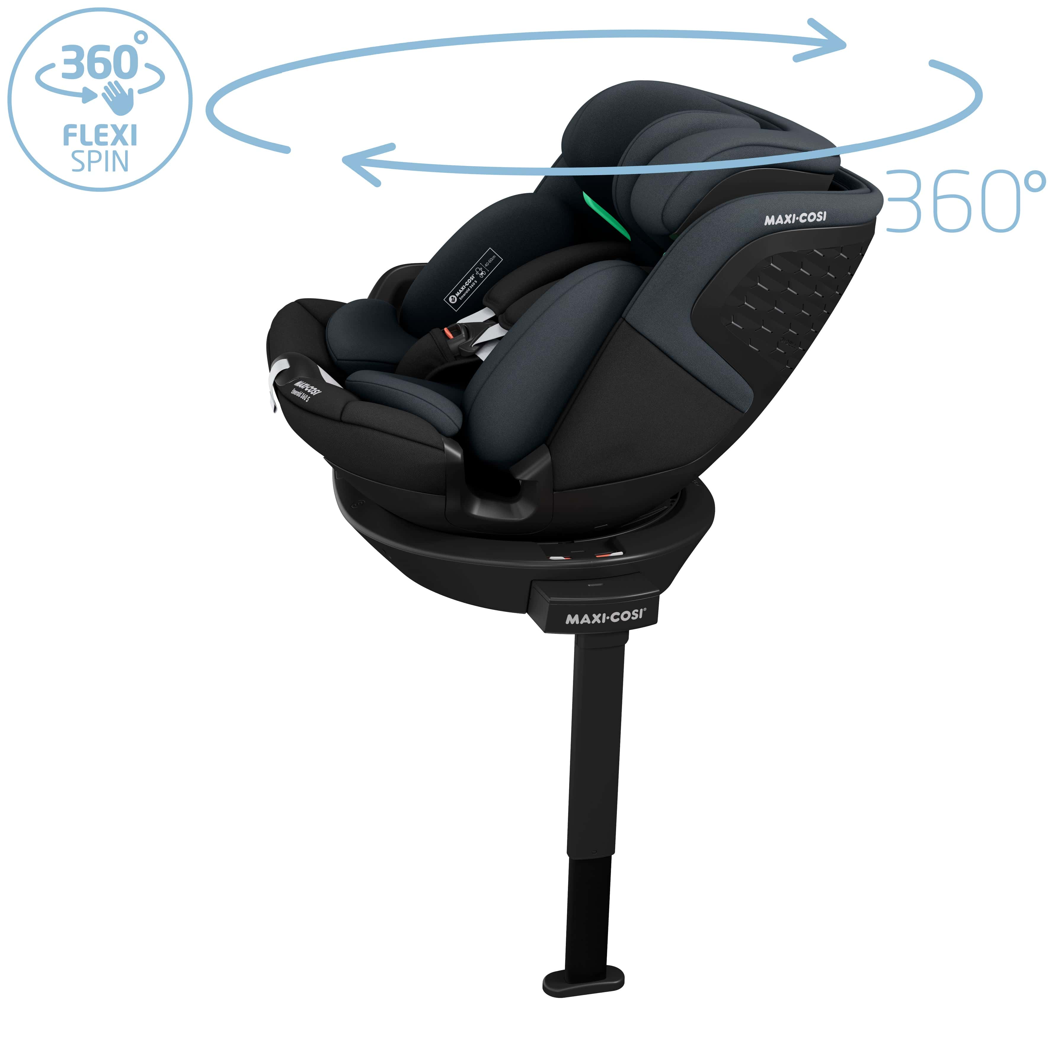 Maxi-Cosi Oxford+ 8 Piece Emerald 360S Bundle in Twillic Black Baby Prams KF10000135 8712930023869