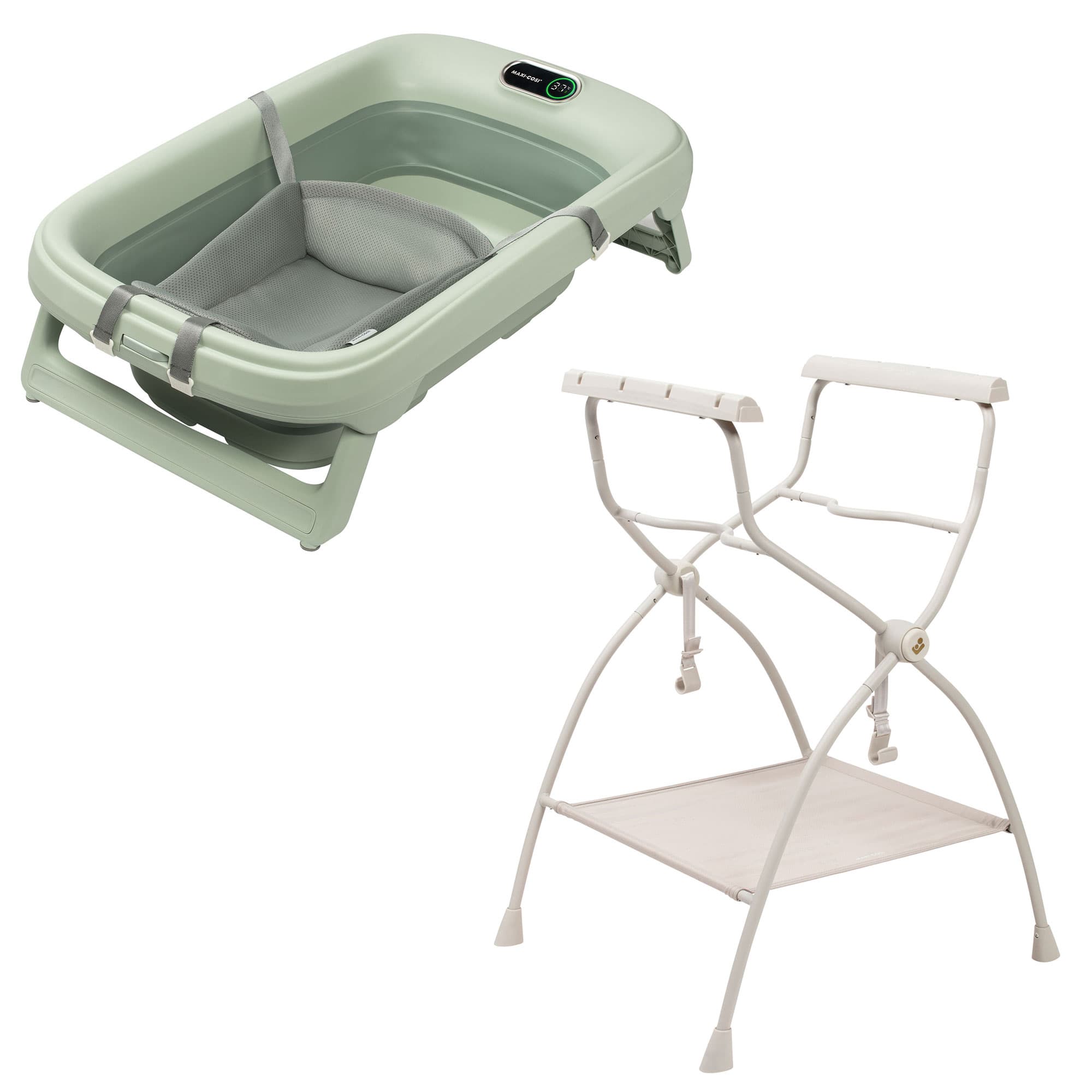 Maxi-Cosi Indigo Plus Bathtub + Newborn Insert in Sage Green Bathing & Grooming 3107115000-1 3220660011599