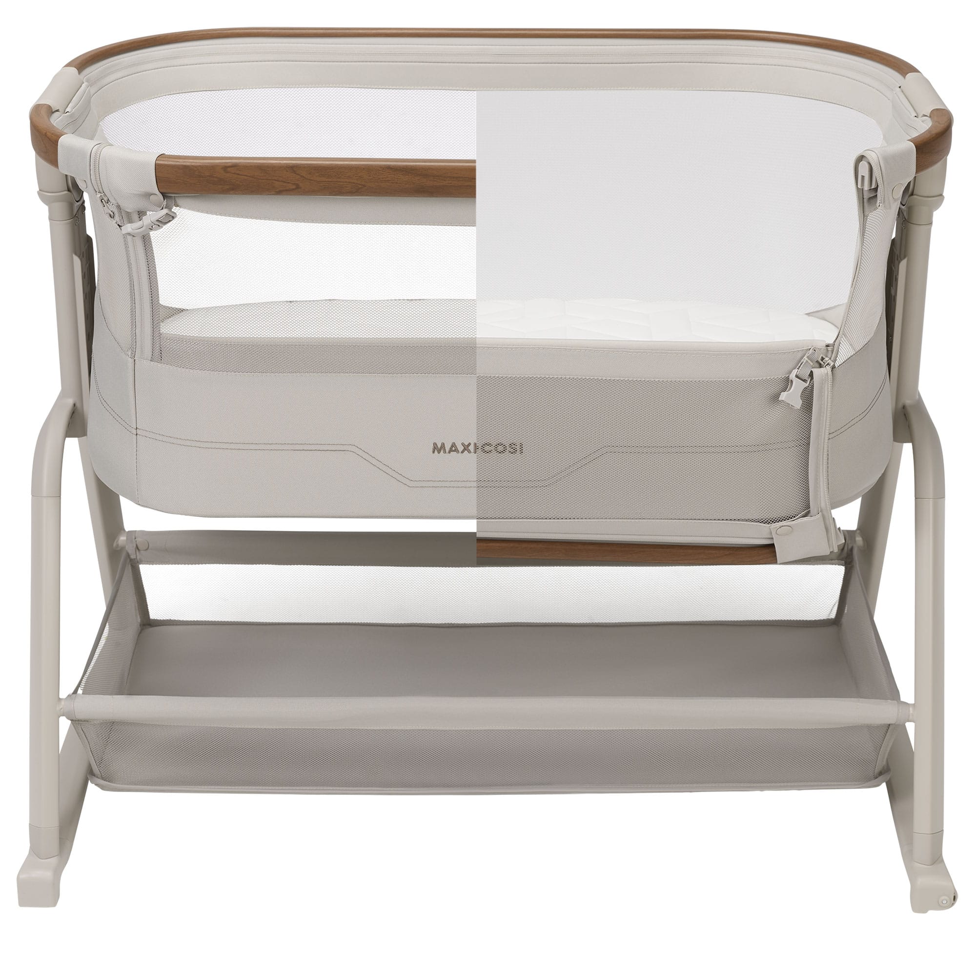 Maxi-Cosi Iora Plus Co-Sleeper & Bassinet in Elegance Beige Cribs