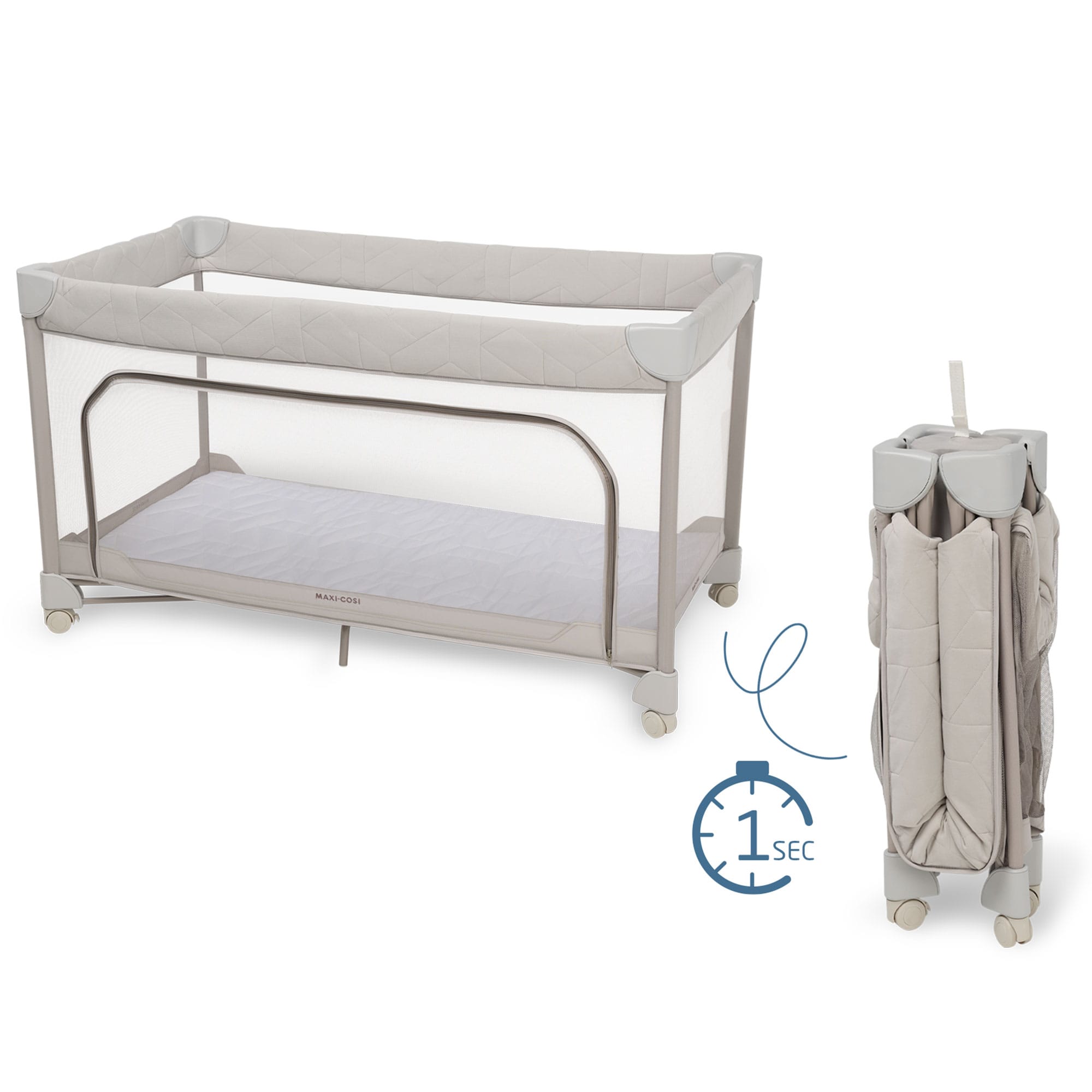 Maxi-Cosi Merlin Travel Cot in Elegance Beige Cribs