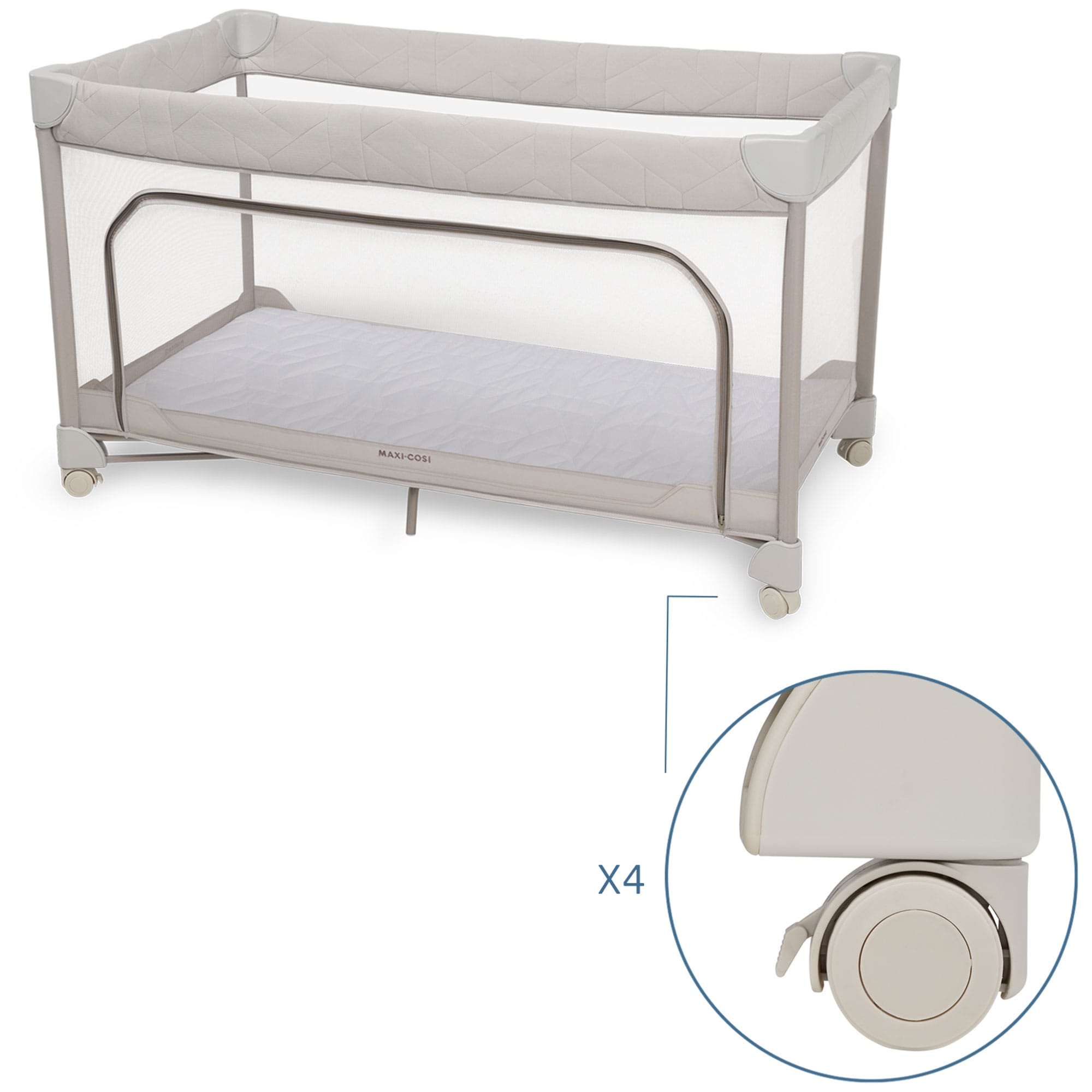 Maxi-Cosi Merlin Travel Cot in Elegance Beige Cribs