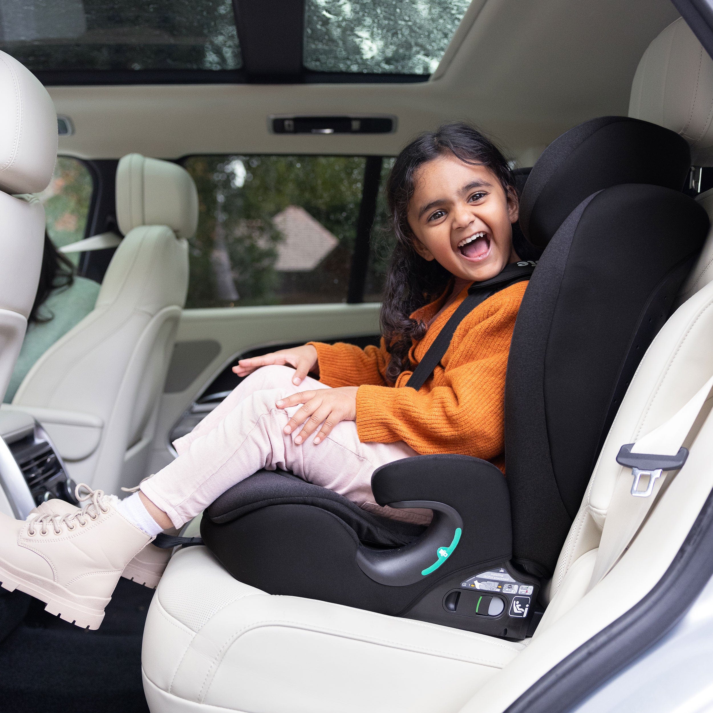 Joie i-irvana Belted Booster Seat in Shale Highback Booster Seats