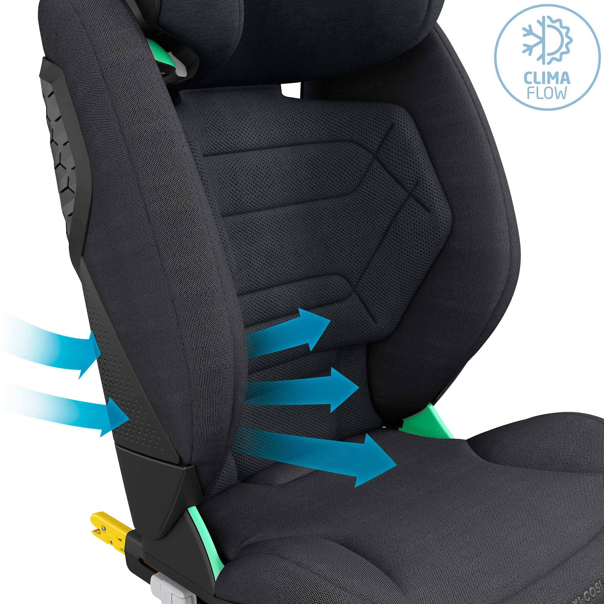 Maxi-Cosi Rodifix Pro 2 i-size Booster Seat in Authentic Graphite Highback Booster Seats 8800550111 8712930183518