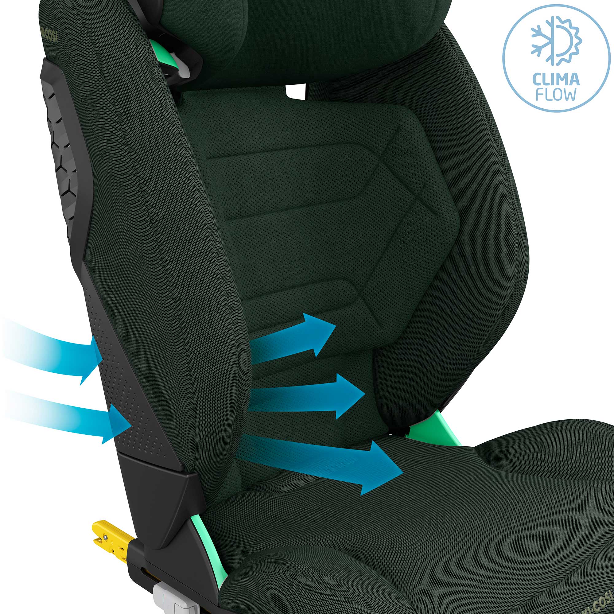 Maxi-Cosi Rodifix Pro 2 i-size Booster Seat in Authentic Green Highback Booster Seats 8800490110 8712930186748