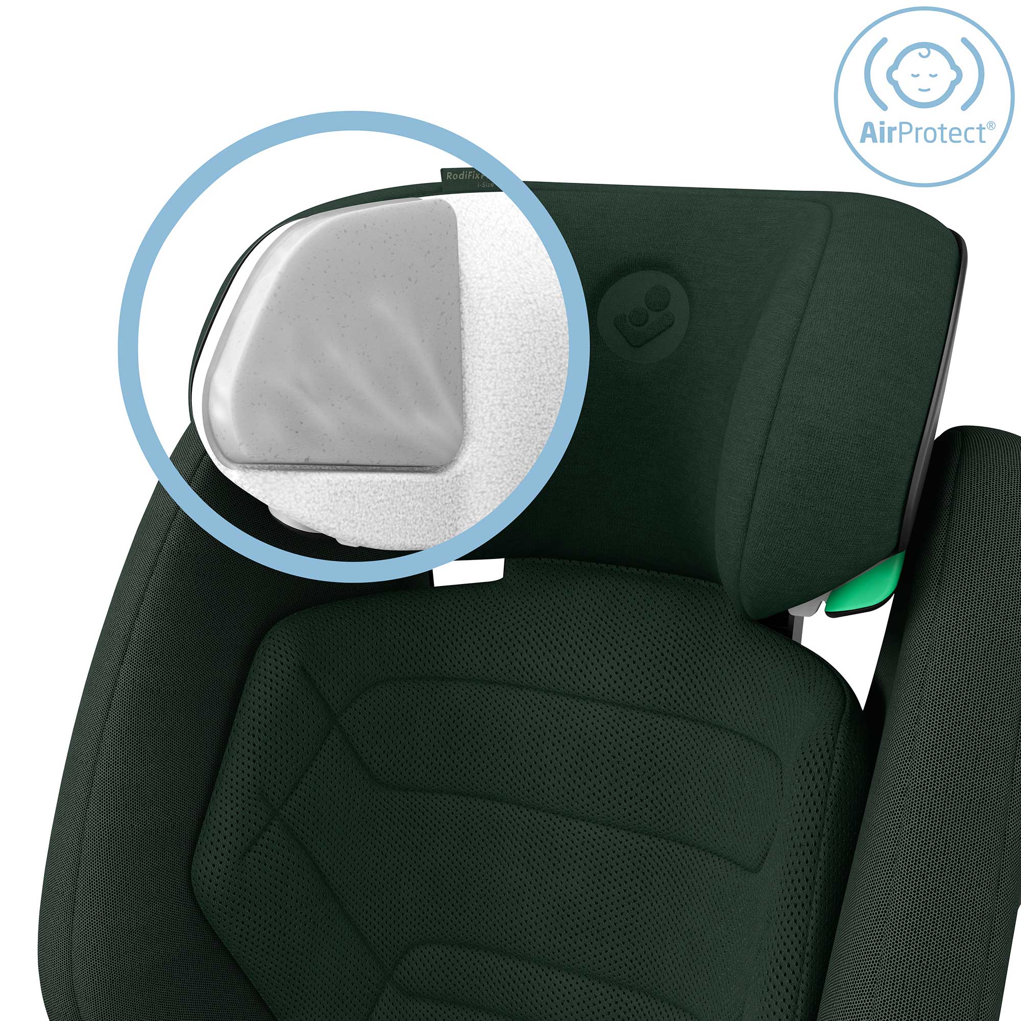 Maxi-Cosi Rodifix Pro 2 i-size Booster Seat in Authentic Green Highback Booster Seats 8800490110 8712930186748