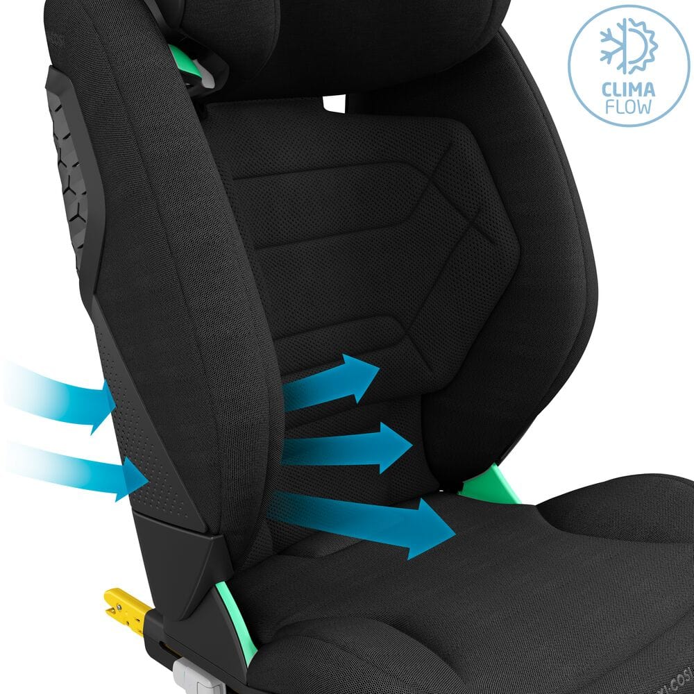Maxi-Cosi Rodifix Pro 2 i-size Car Seat in Authentic Black Highback Booster Seats 8800671111 8712930183495