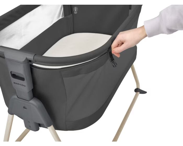 tori maxi cosi Maxi-Cosi Tori Bedside Crib in Beyond Graphite