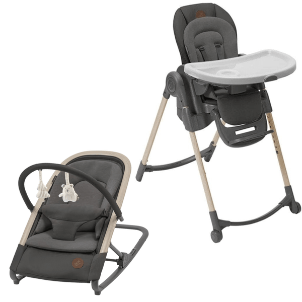 Maxi-Cosi Kori & Minla Home Bundle Beyond Graphite Rocking Bouncing Cradles 14418-BEYGPH 3220660341535