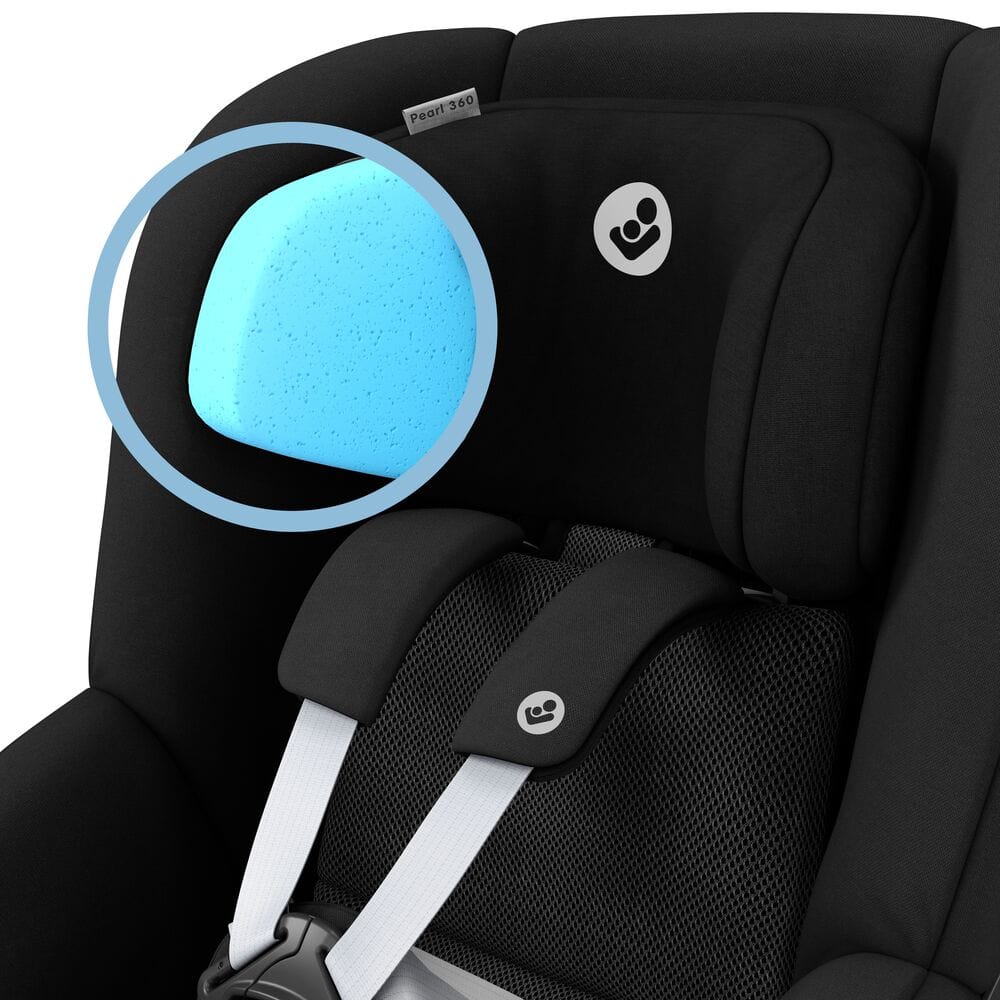 Maxi-Cosi Pearl 360 & Family Fix 360 Base Bundle Authentic Black Toddler Car Seats 8340-AUT-BLK 8712930170310
