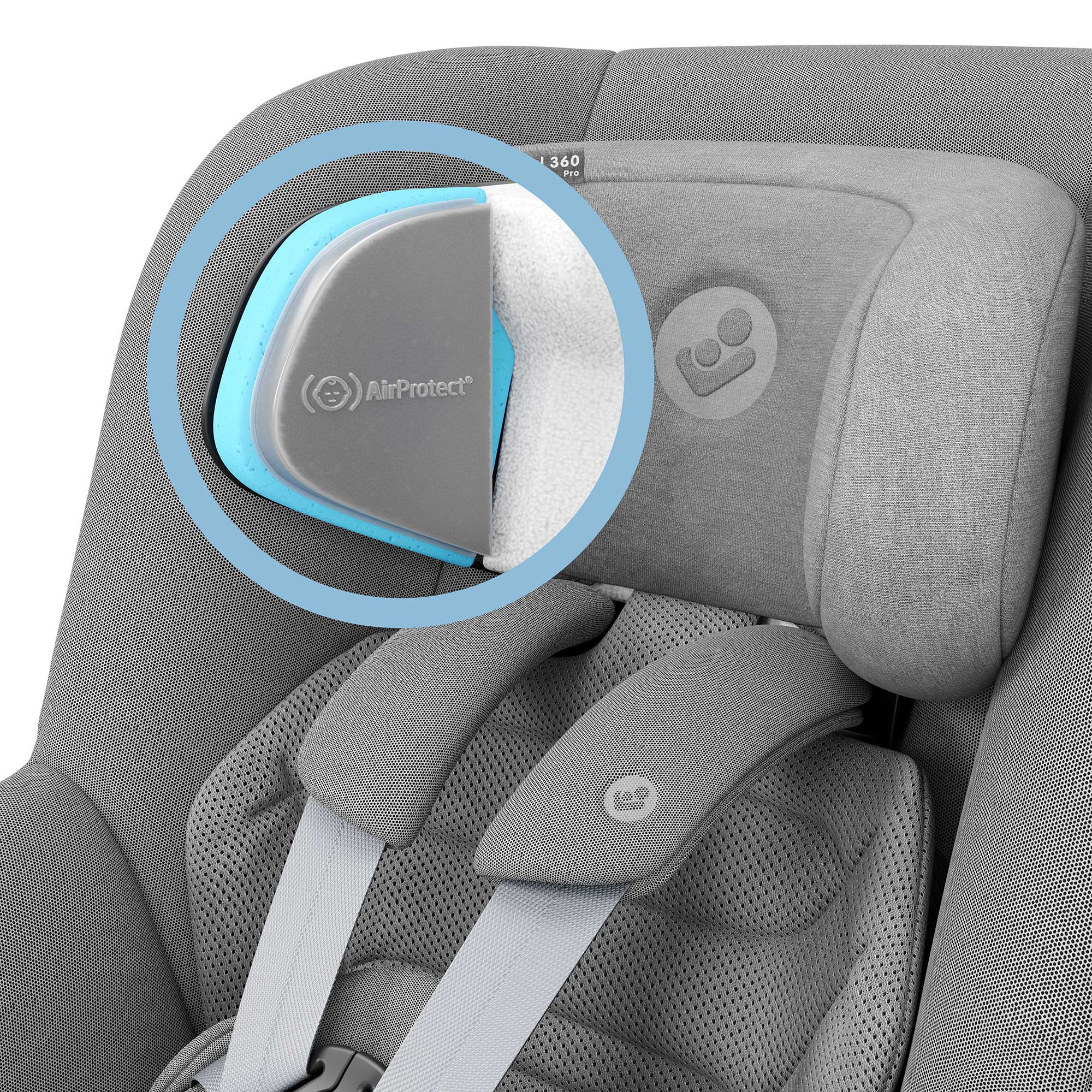 Maxi-Cosi Pearl 360 Pro in Authentic Grey 2 Toddler Car Seats 8053510111 8712930009344