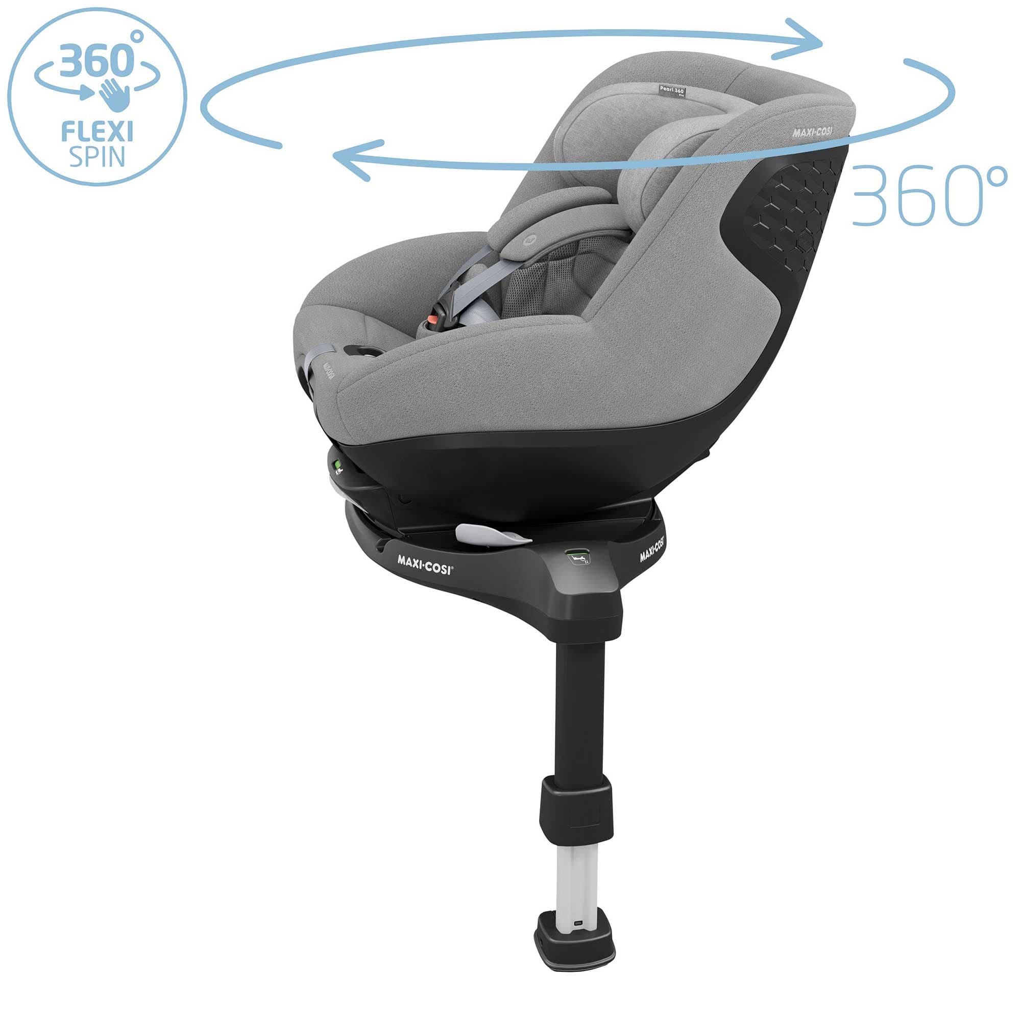Maxi-Cosi Pearl 360 Pro in Authentic Grey 2 Toddler Car Seats 8053510111 8712930009344