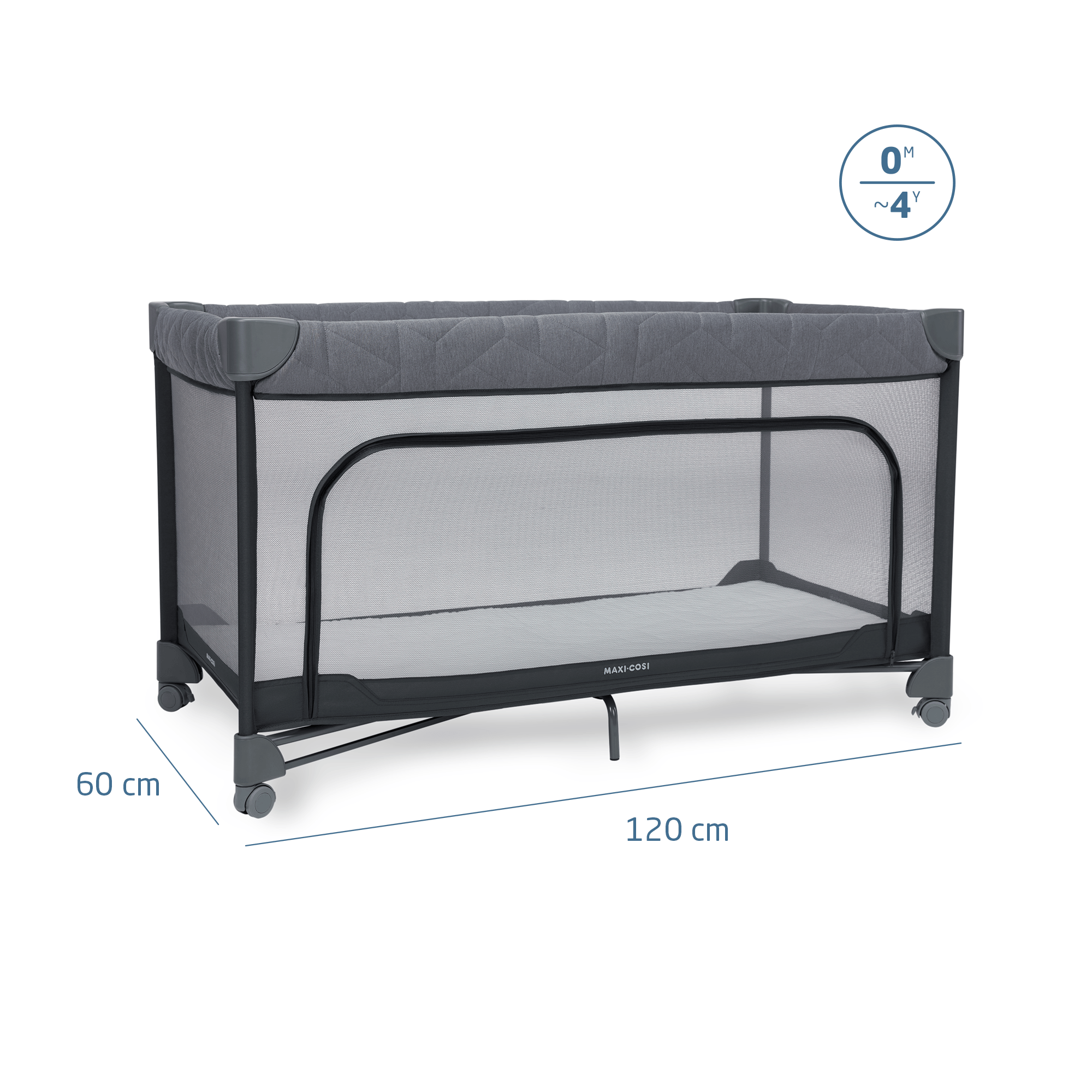 Maxi-Cosi Merlin Travel Cot in Elegance Graphite Travel Cots