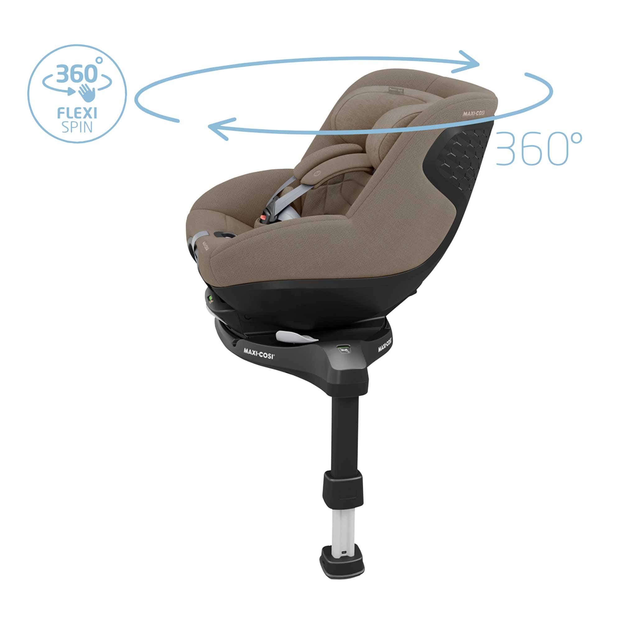 Maxi-Cosi FAME 10 Piece Premium Family 360 Pro Bundle in Twillic Truffle (Black Wheels) Travel Systems KF10000133 8712930023845