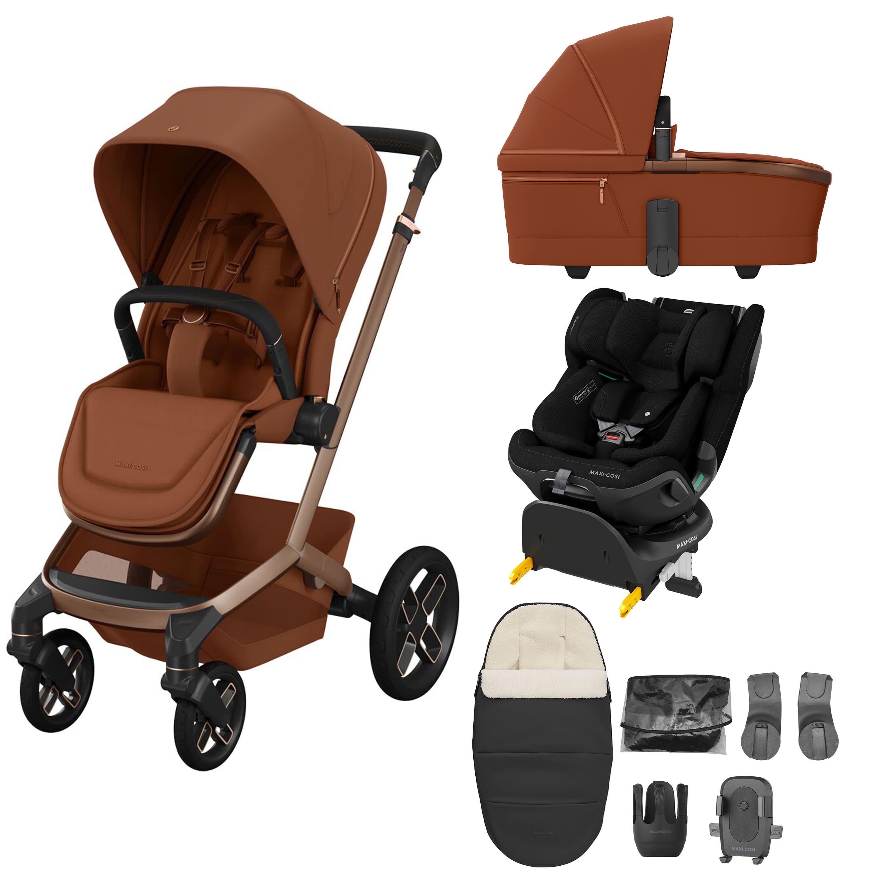 Maxi-Cosi Fame 8 Piece Emerald 360 Pro Bundle in Copper Terra Travel Systems KF10000233 8720291004205