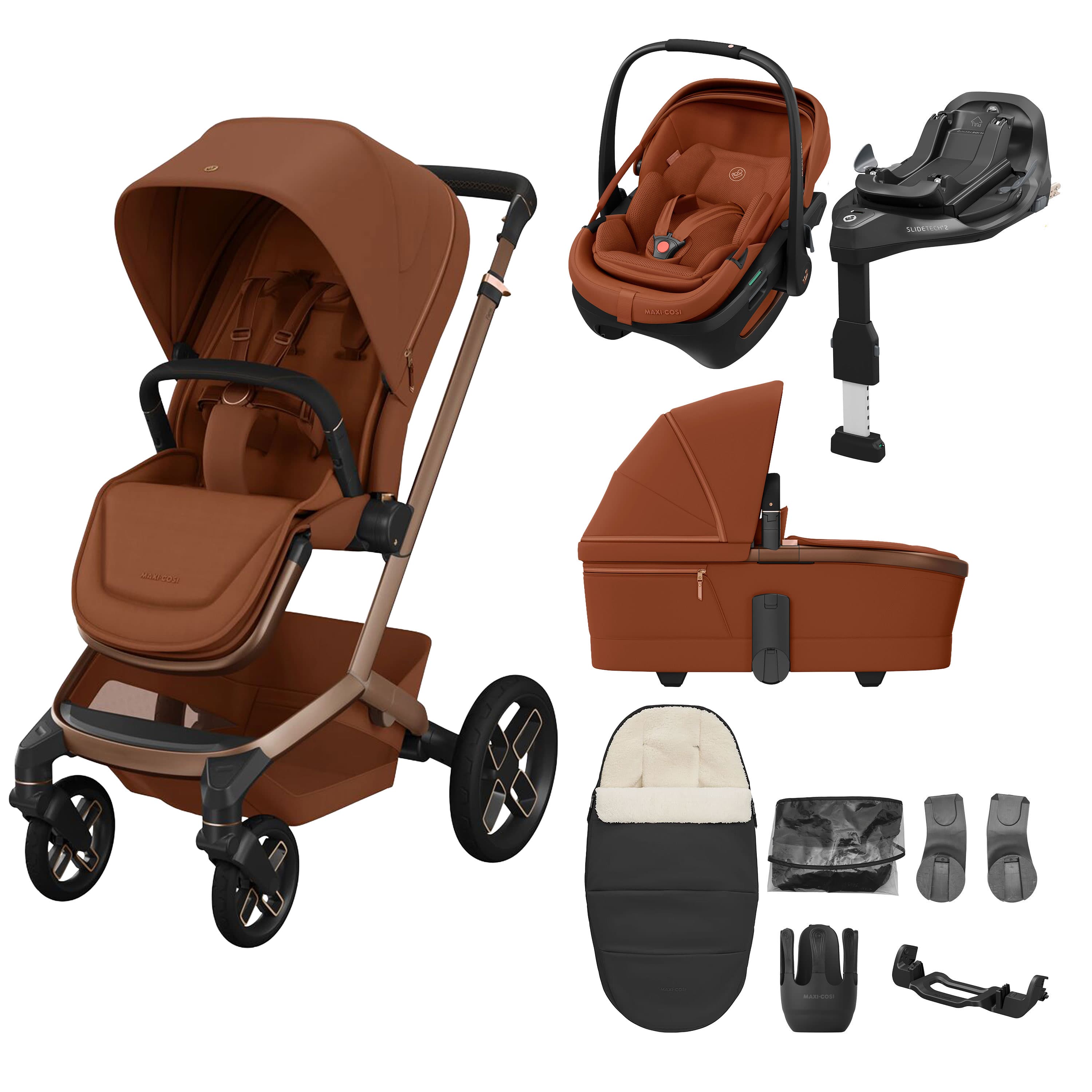 Maxi-Cosi Fame 8 Piece Ultimate Bundle in Copper Terra Travel Systems KF10000243 8720291004335
