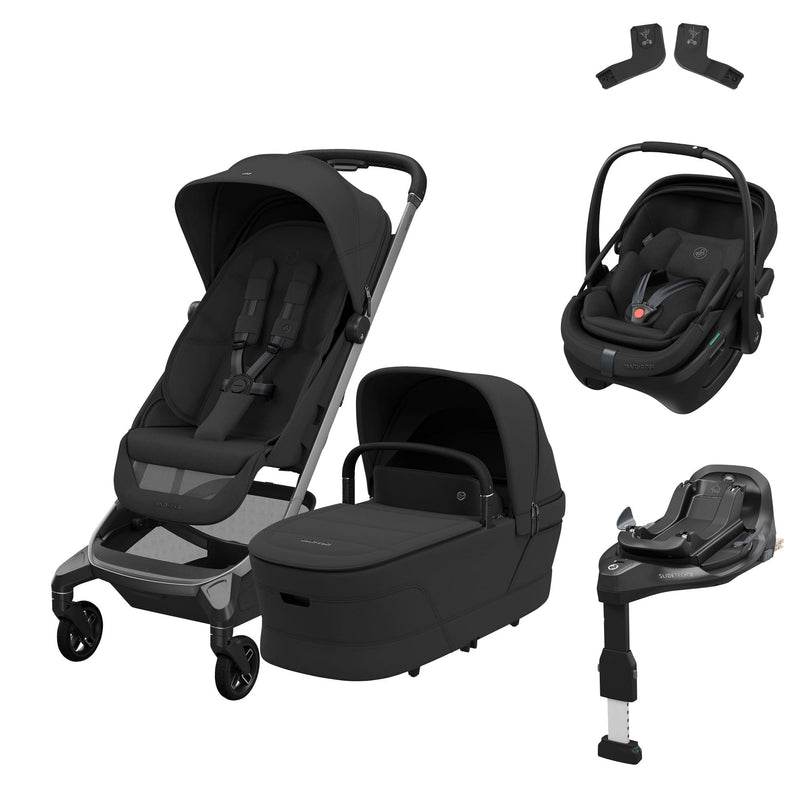 maxi cosi 0 Maxi-Cosi Fame Cabin Zero G Bundle in Onyx Black