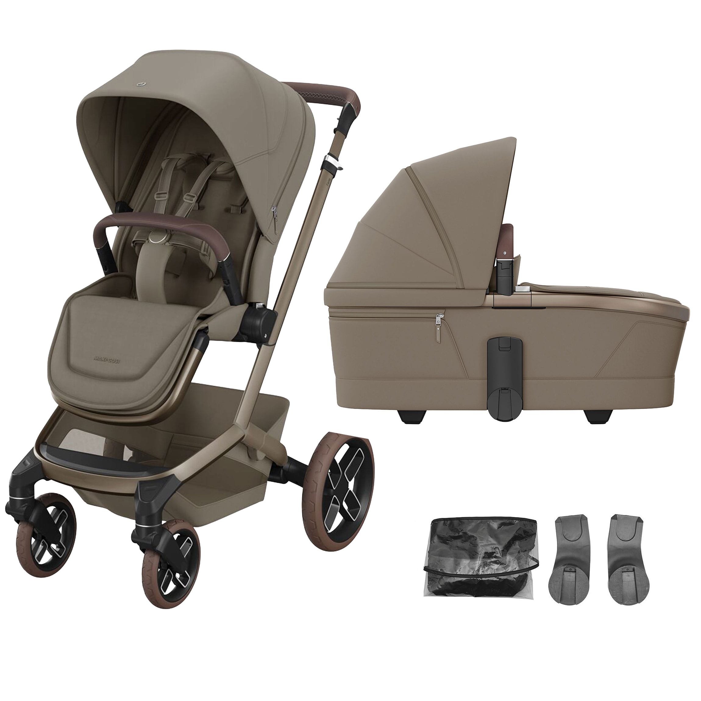 Maxi-Cosi Fame + Carrycot in Oak Truffle Travel Systems KF10000229 8720291004168