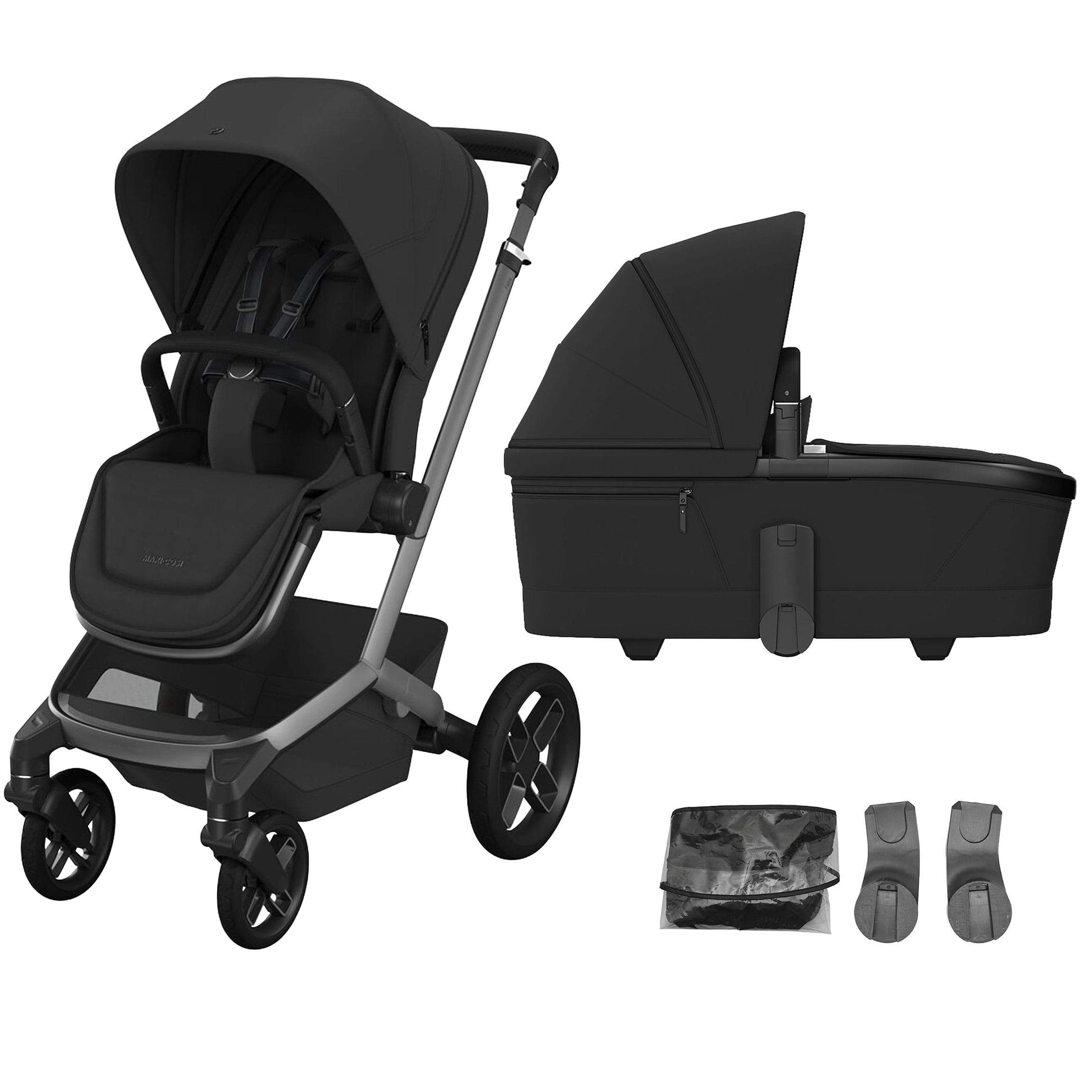 Maxi-Cosi Fame + Carrycot in Onyx Black Travel Systems KF10000225 8720291004120
