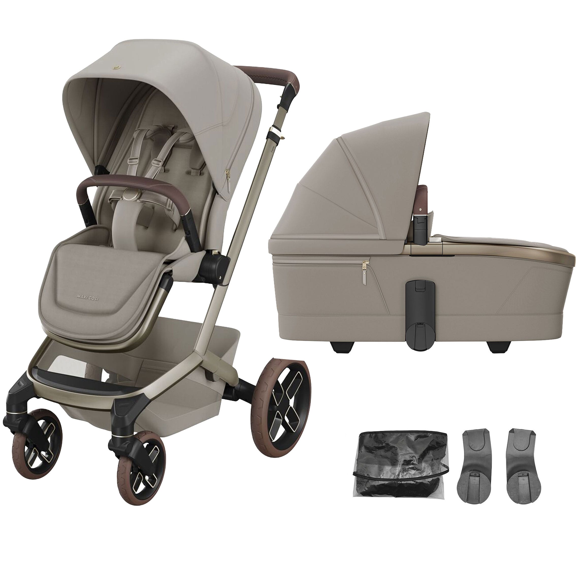 Maxi-Cosi Fame + Carrycot in Sapphire Sand Travel Systems KF10000227 8720291004144