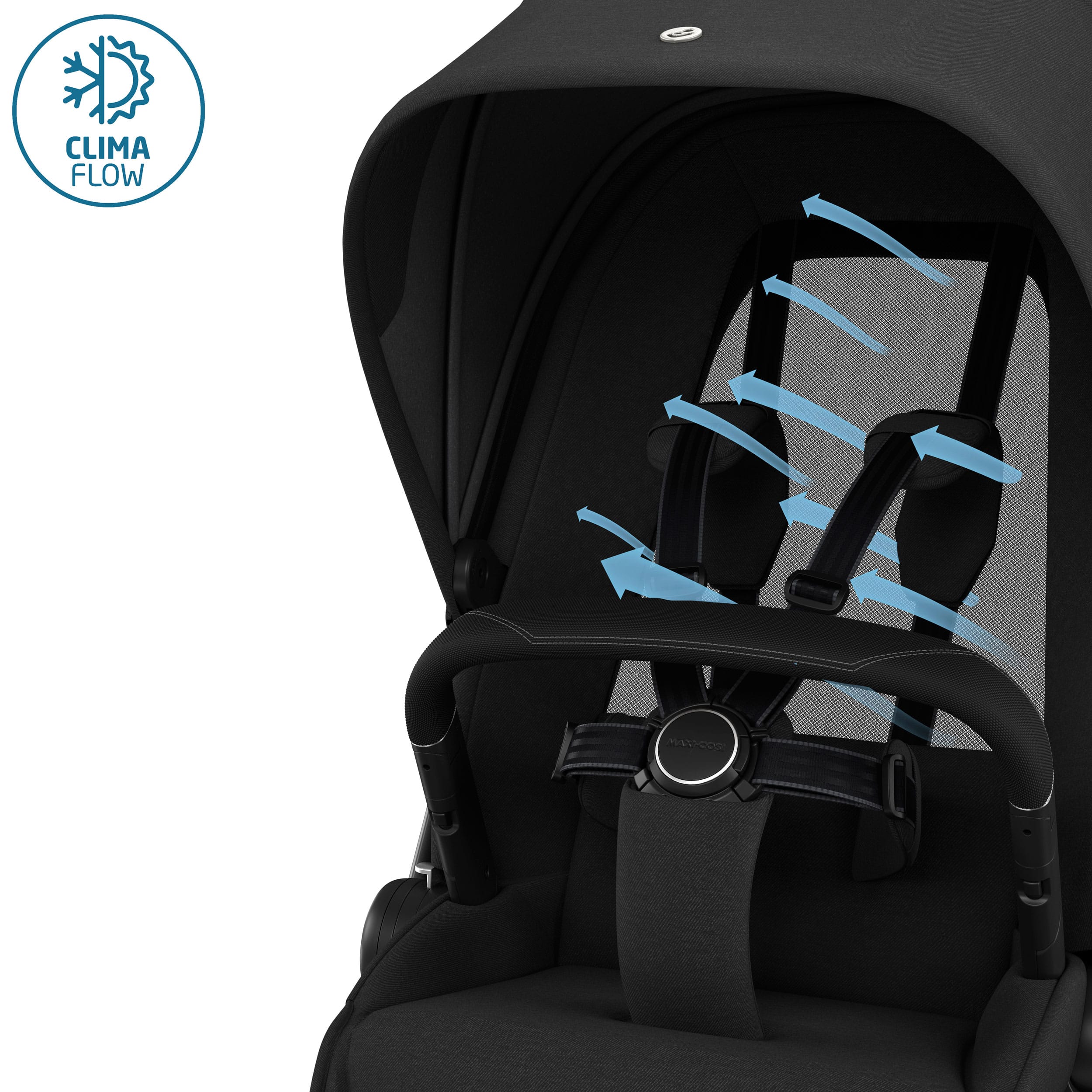 Maxi-Cosi FAME Pram with Carrycot in Twillic Black Travel Systems KF10000102 8712930018179