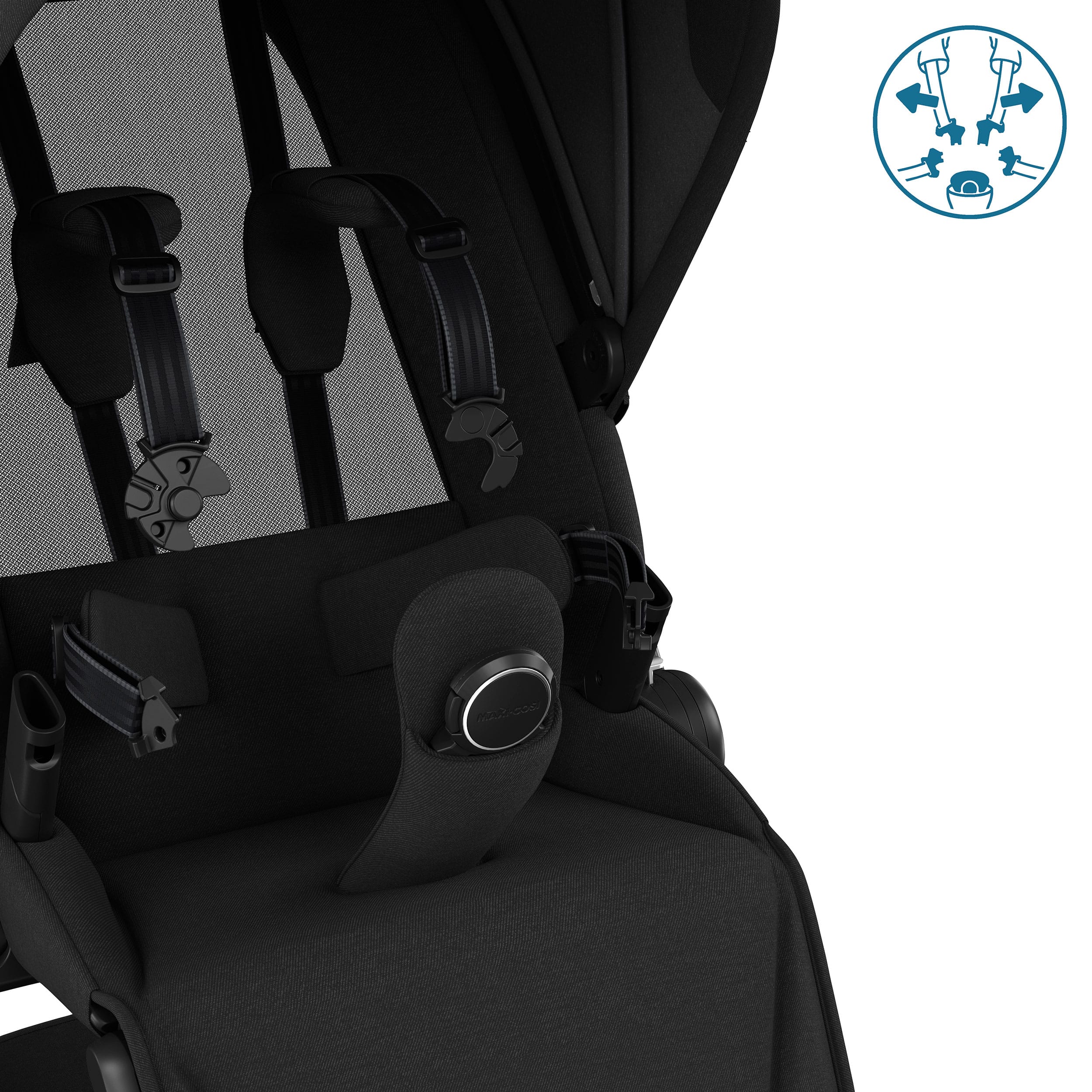 Maxi-Cosi FAME Pram with Carrycot in Twillic Black Travel Systems KF10000102 8712930018179