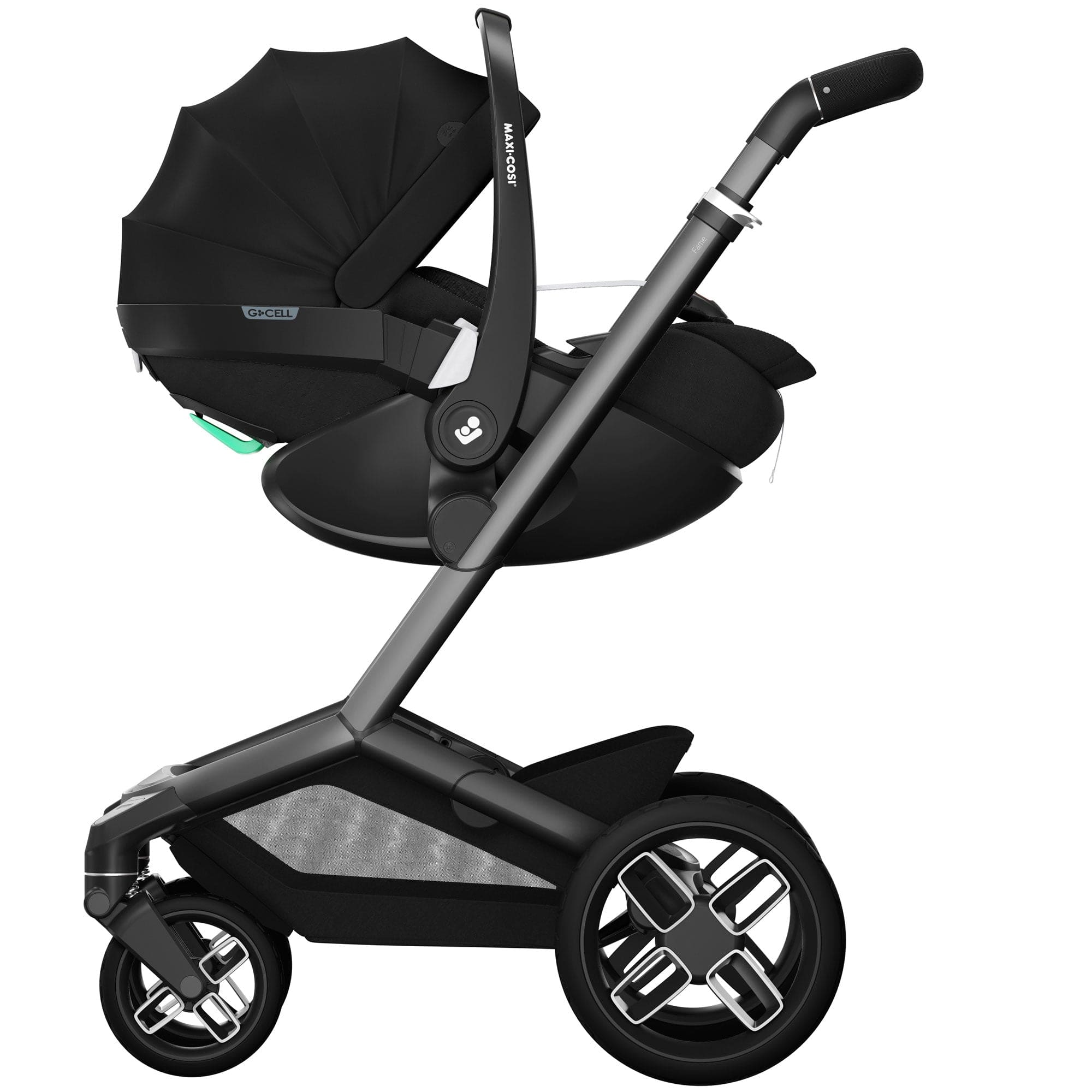 Maxi-Cosi FAME Travel System (Pebble 360 Pro & Base KIT) in Twillic Black Travel Systems