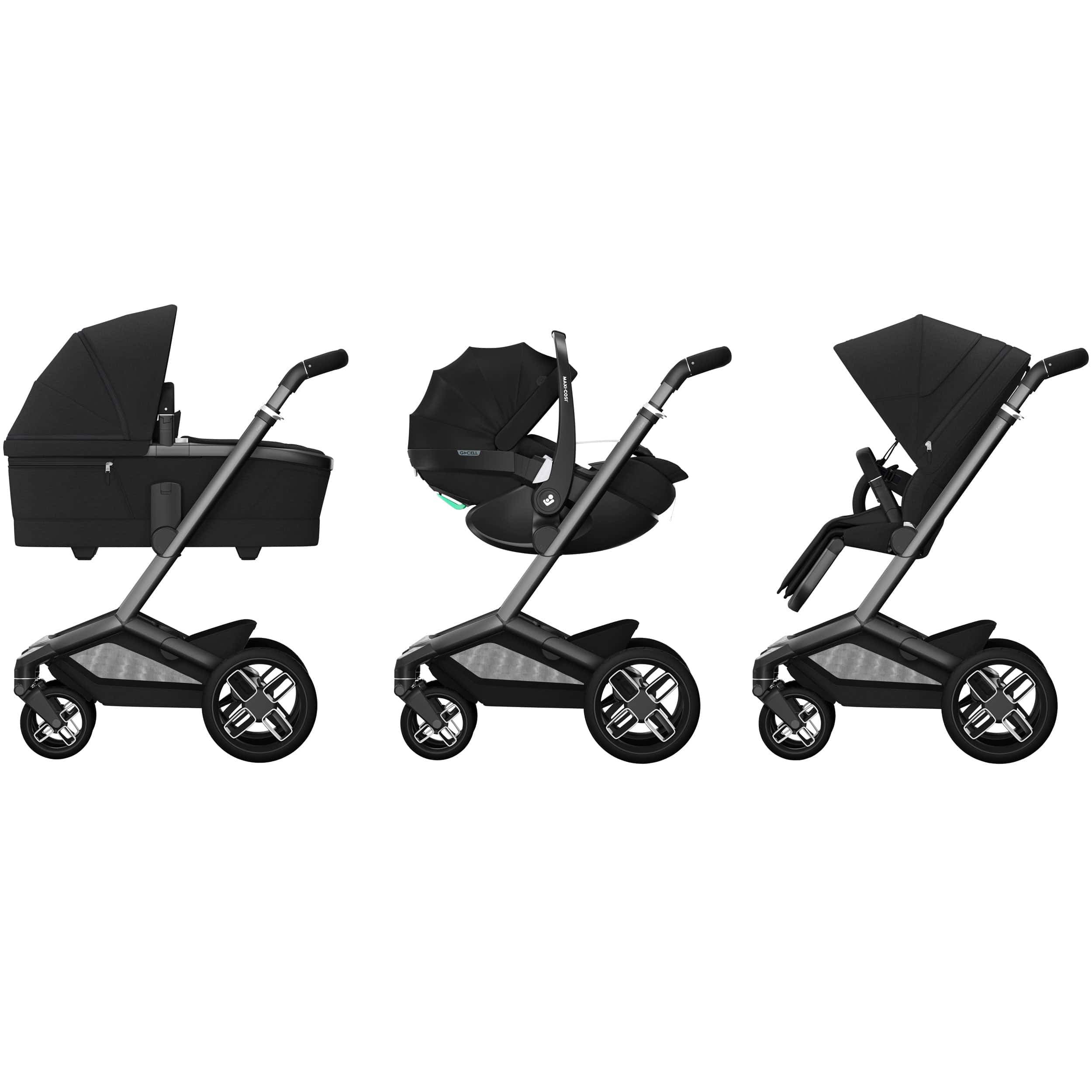 Maxi-Cosi FAME Travel System (Pebble 360 Pro & Base KIT) in Twillic Black Travel Systems KF63200000 8712930013167
