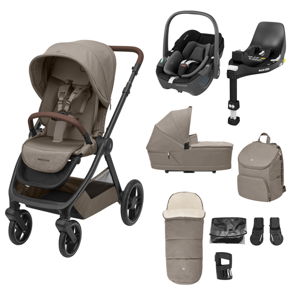 Maxi-Cosi KIT Oxford 9pc TS Complete 360 Truffle Travel Systems KF61200000 8712930009030