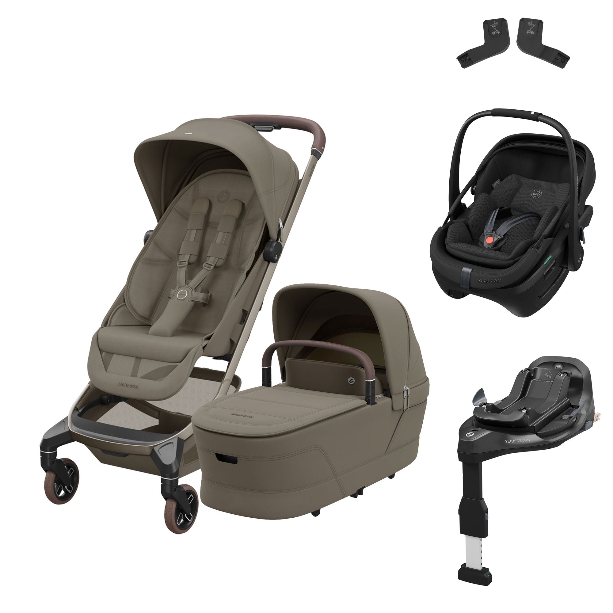 Maxi-Cosi Fame Cabin Zero G Bundle in Oak Truffle