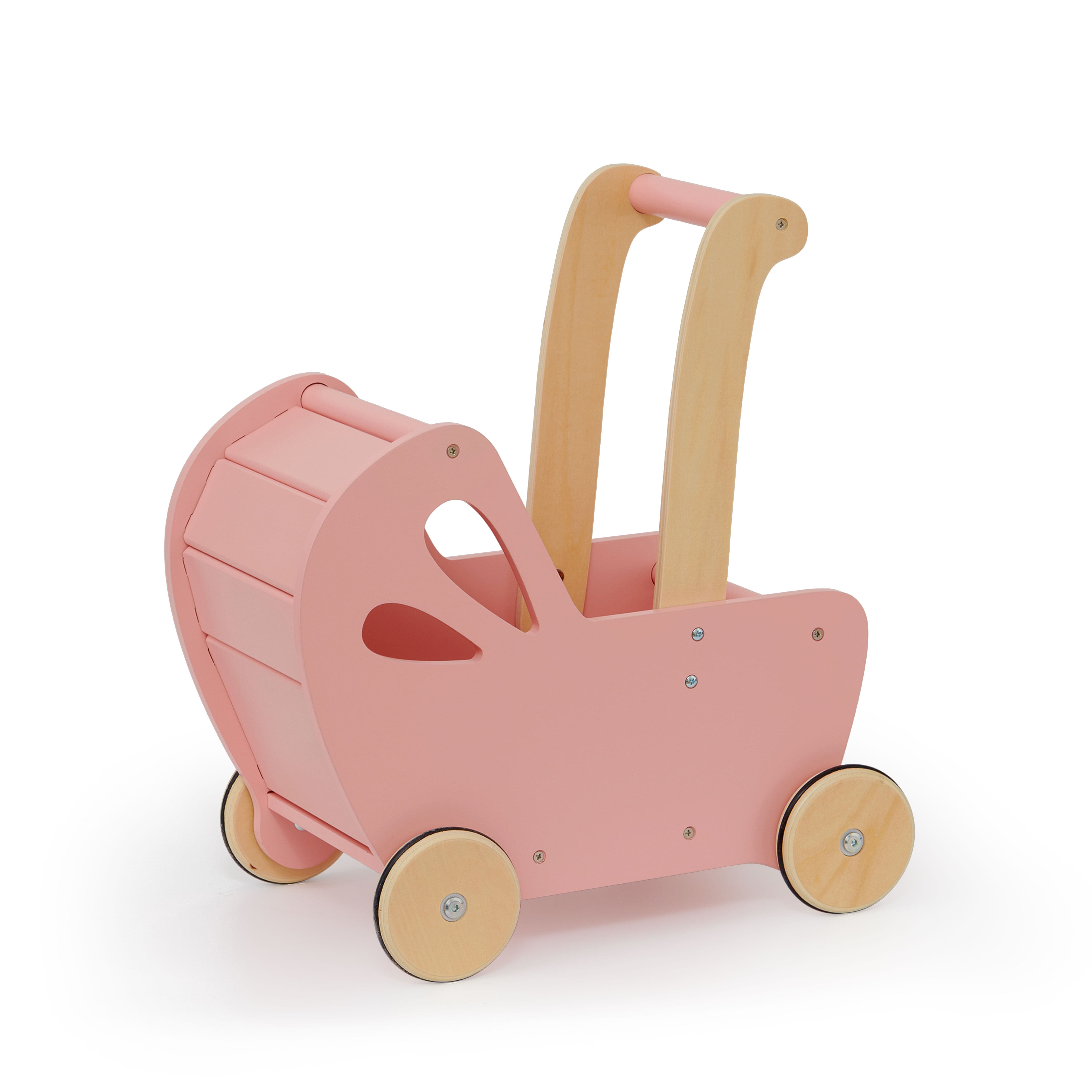 Moover Essential Dolls Pram in Pink Push Along Toys MVFLTPRAMPK 1673680131