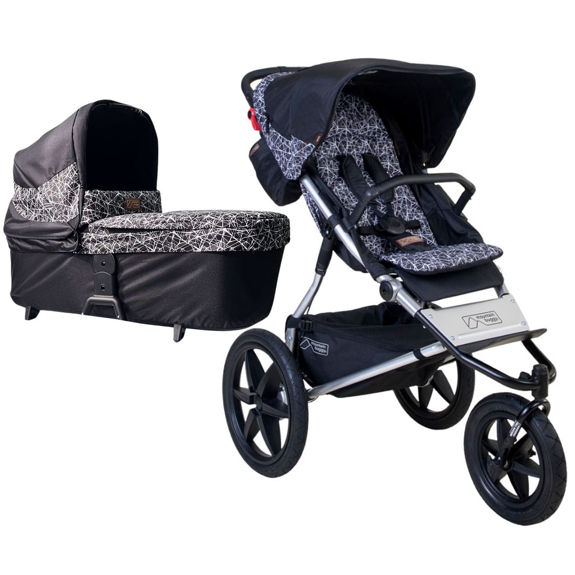 Mountain Buggy Terrain V4 With Carrycot in Graphite 3 Wheelers 21606-GRA 9420015782745