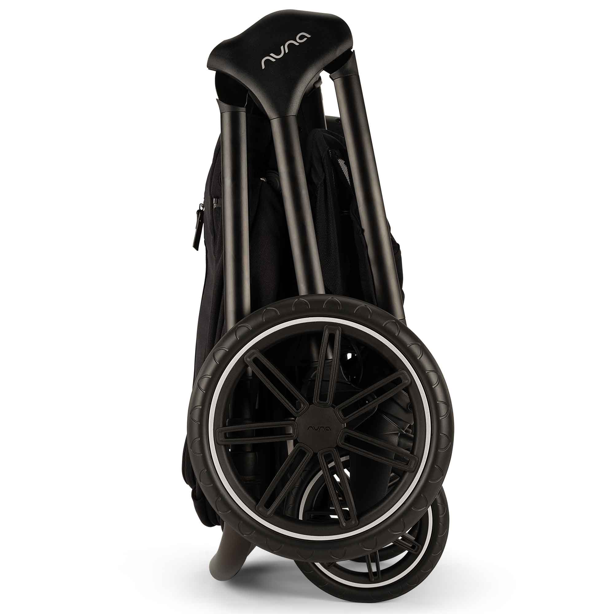 nuna triv stroller fold Nuna TRIV lx Pram & Winter Set in Caviar