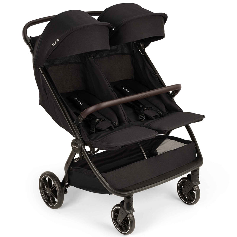 nuna caviar stroller Nuna TRVL Dubl Stroller in Caviar