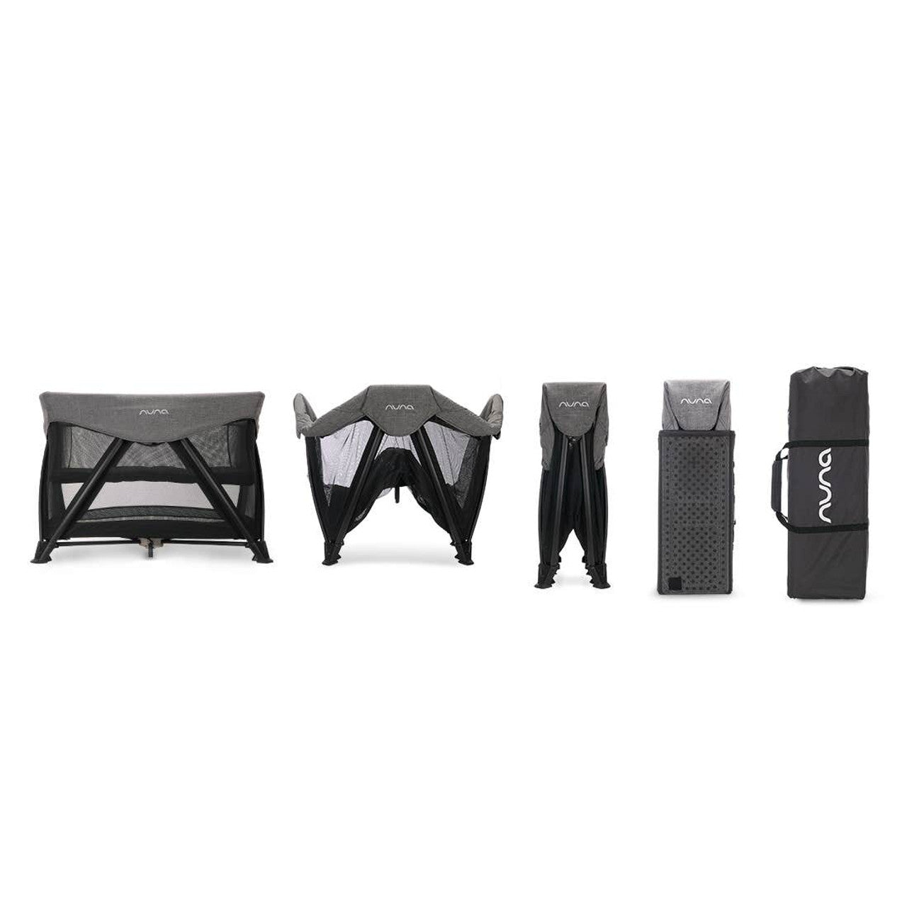 Nuna SENA Aire Travel Cot in Caviar