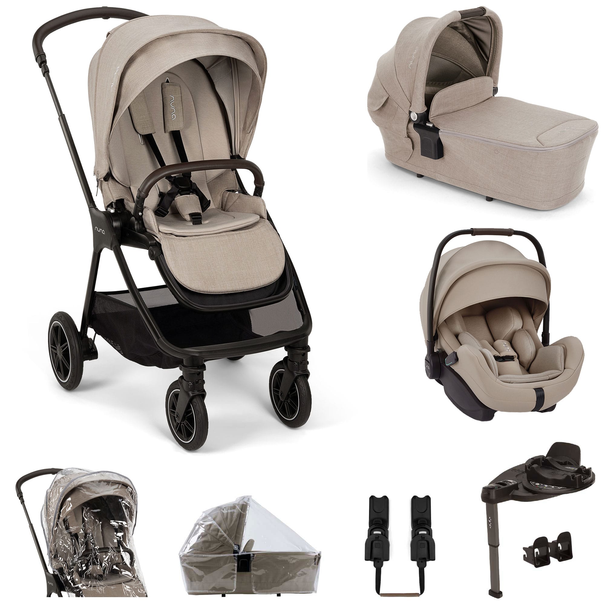 Nuna TRIV Next & ARRA Flex & BASE Curv Bundle in Chateau Travel Systems Z2BNTRIV1048UK 5056080621777
