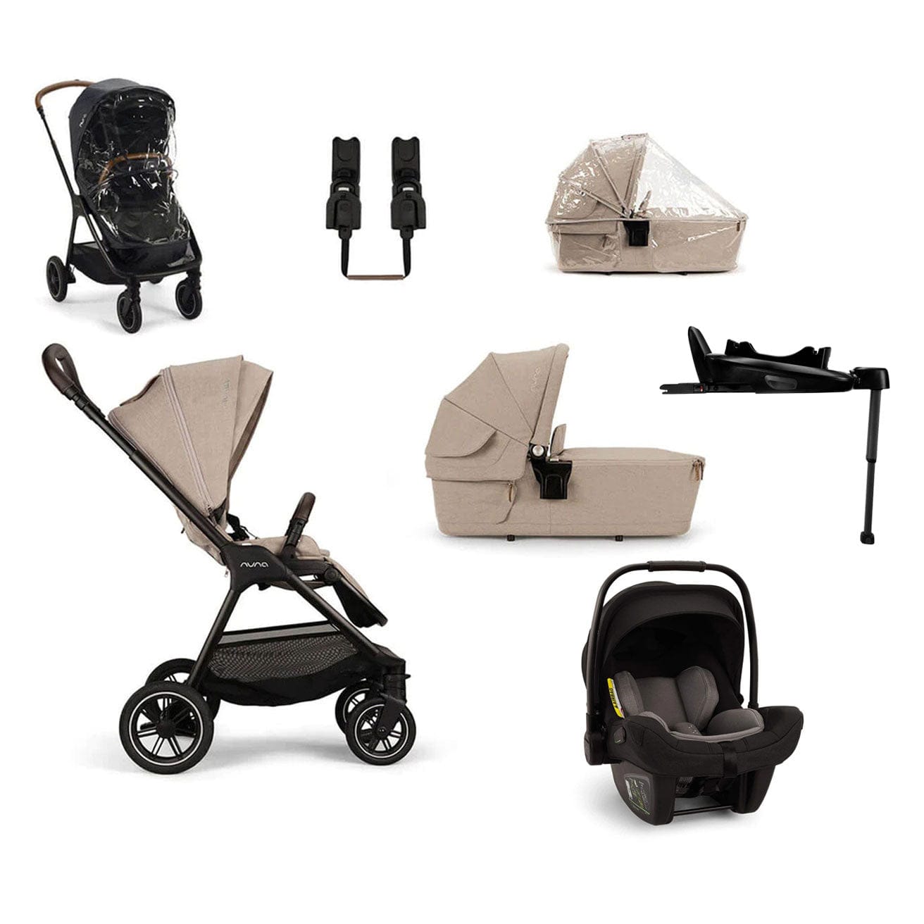 Nuna TRIV Next Generation Pipa Bundle in Biscotti Travel Systems Z2BNTRIV1022UK 5056080617107