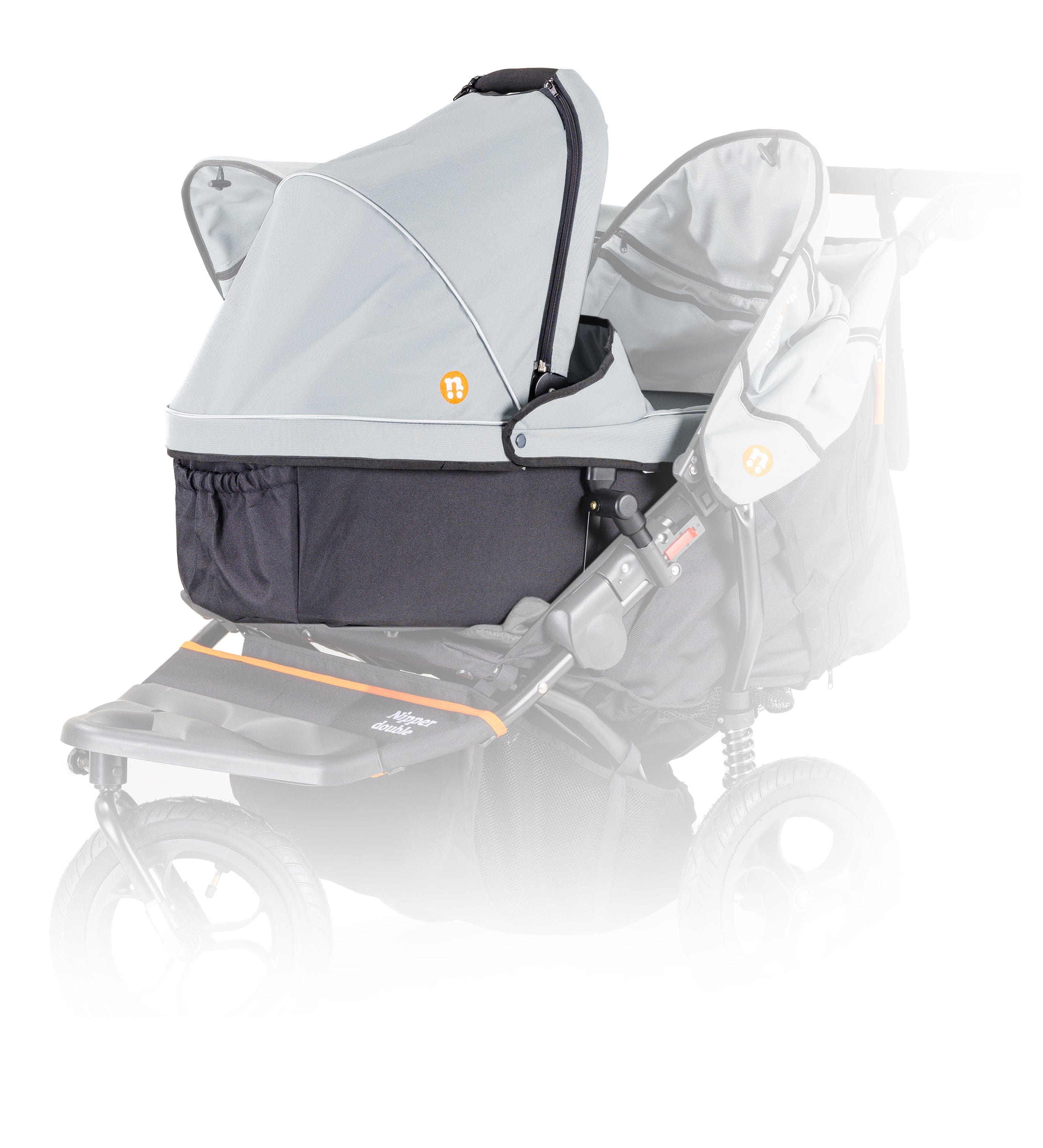 Out n About Nipper Double Duo Ultimate Bundle in Rock Salt Grey 3 Wheeler Pushchair Bundles 15795-DTN-ULT-RSG 5060167546112