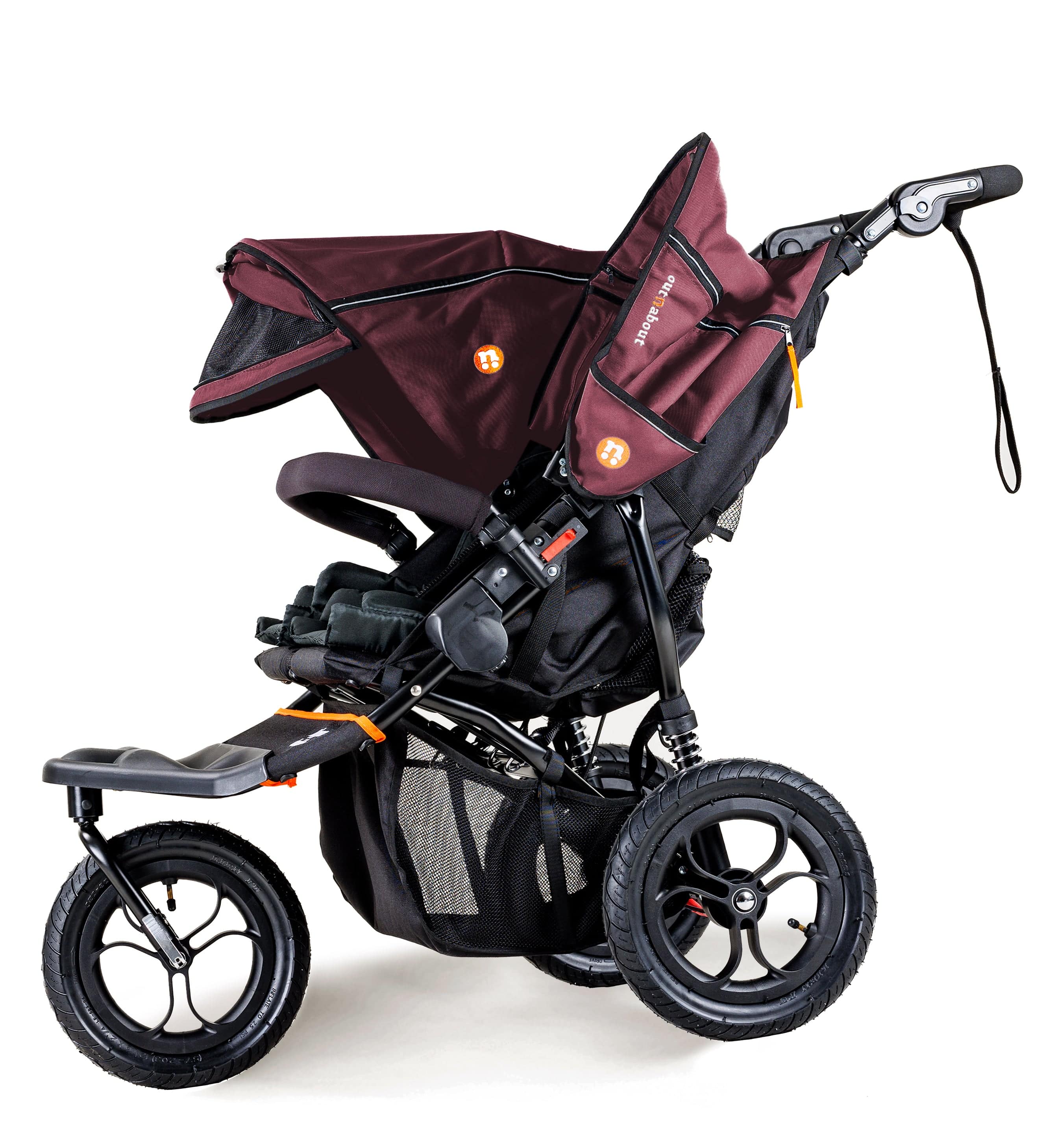 Out n About Nipper Double Twin Essentials Bundle in Brambleberry Red 3 Wheeler Pushchair Bundles 15717-DTW-ESS-RED 5060167546143