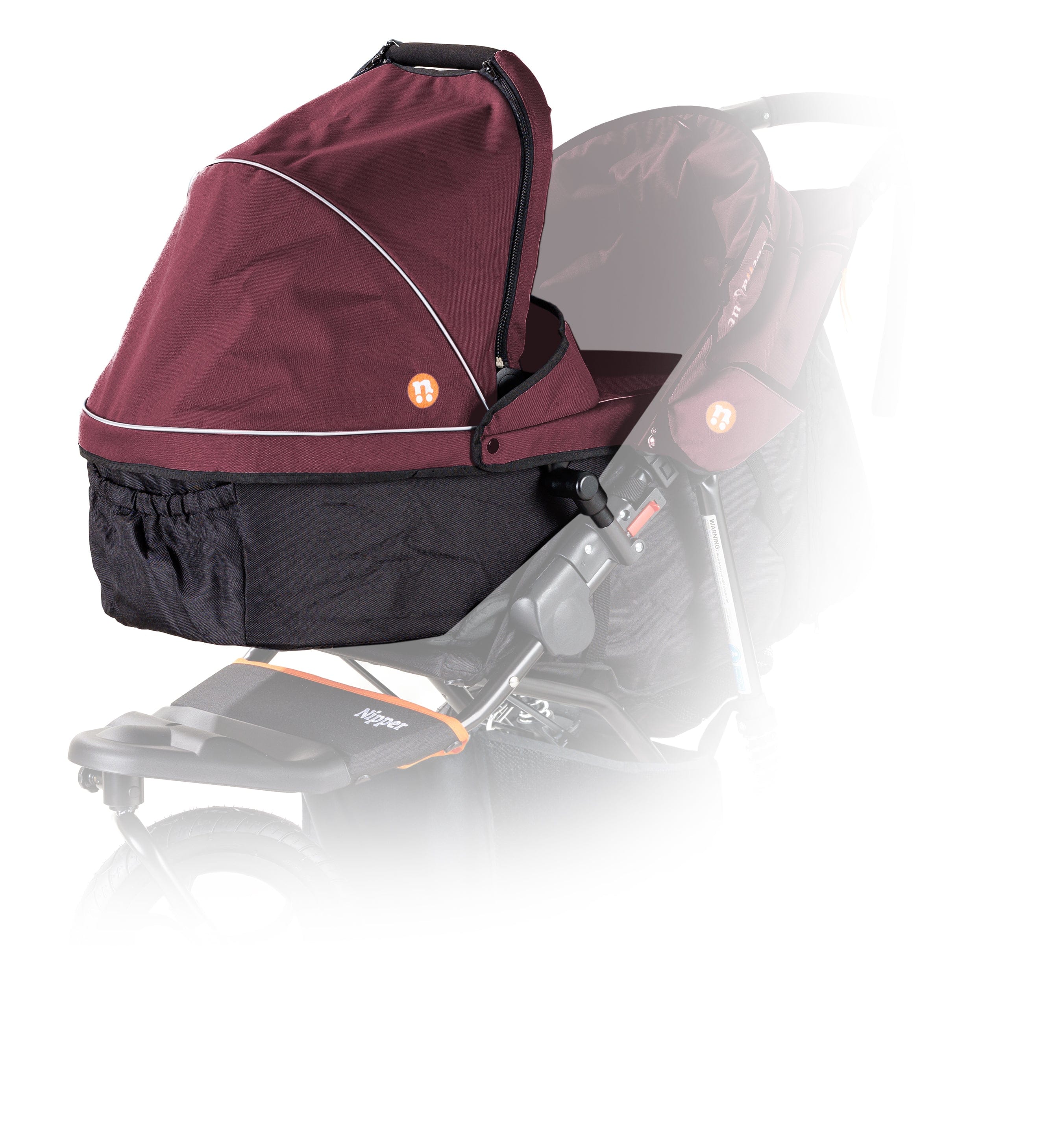 Out n About Nipper Single New Parent Ultimate Bundle in Brambleberry Red 3 Wheeler Pushchair Bundles 5060167546143