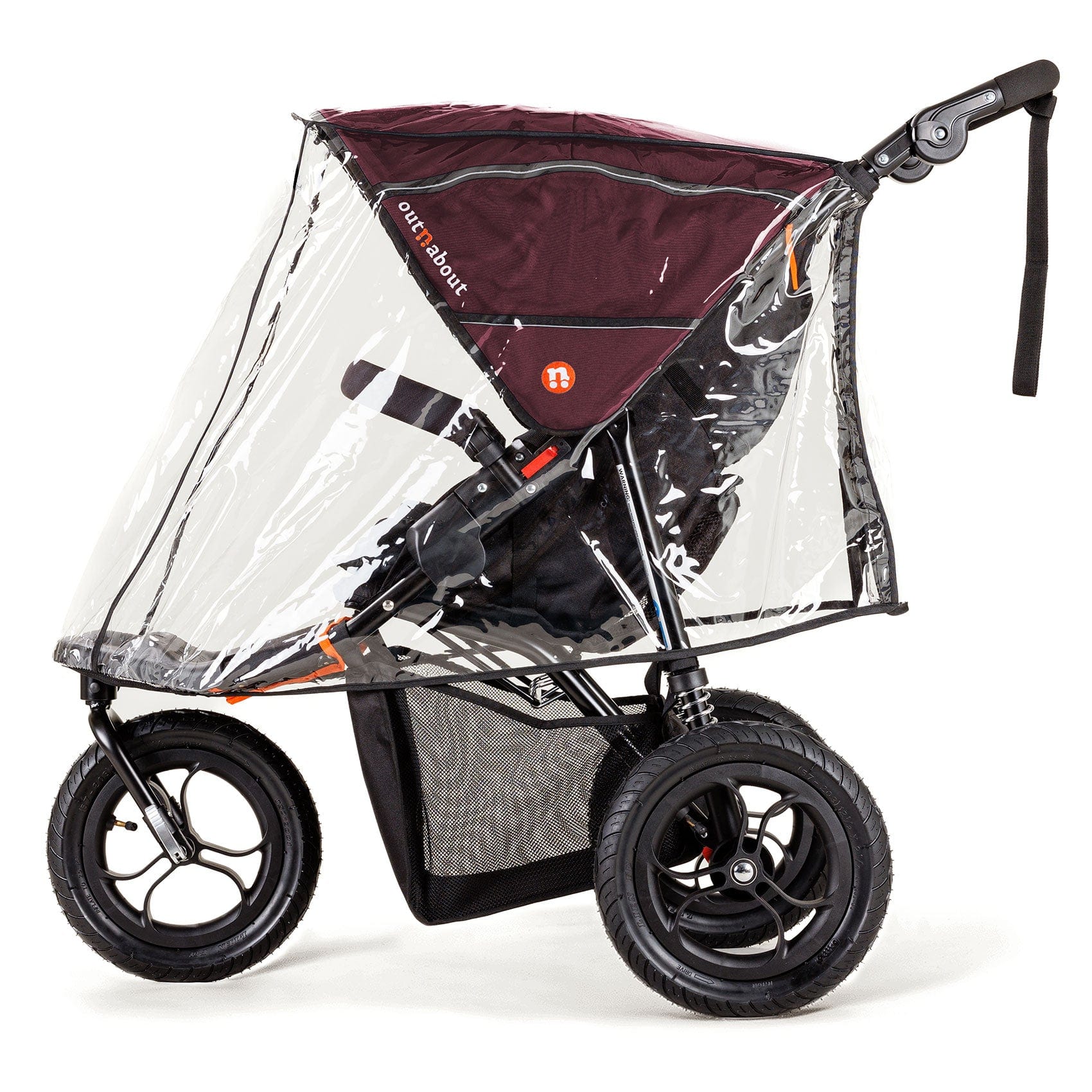 Out n About Nipper Single New Parent Ultimate Bundle in Brambleberry Red 3 Wheeler Pushchair Bundles 5060167546143