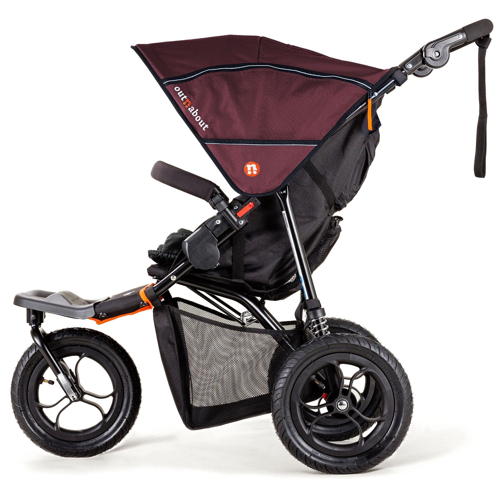 Out n About Nipper V5 Pushchair Brambleberry Red 3 Wheelers NIP-01BDYv5 5060167546143