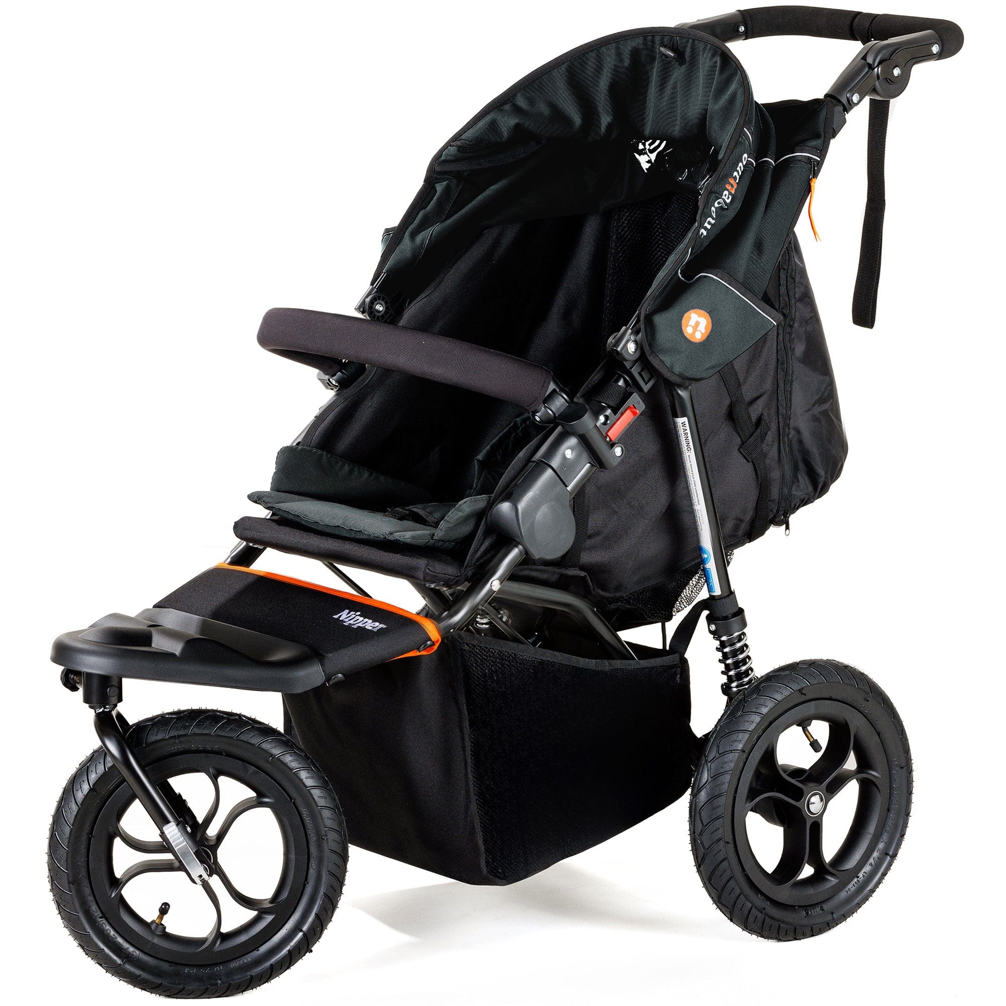 Out n About Nipper V5 Pushchair Forest Black 3 Wheelers NIP-01BLKv5 5060167546105