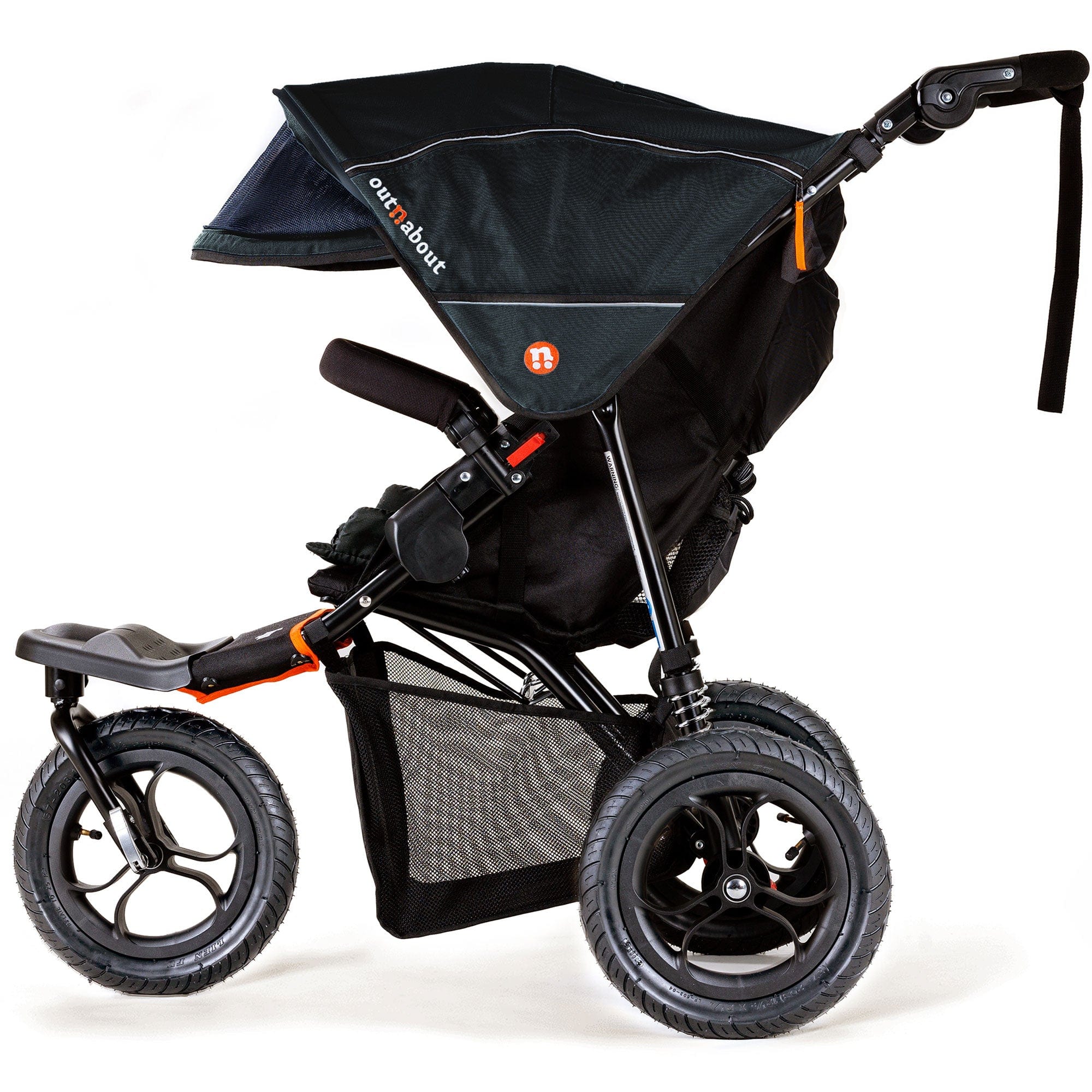 Out n About Nipper V5 Pushchair Forest Black 3 Wheelers NIP-01BLKv5 5060167546105