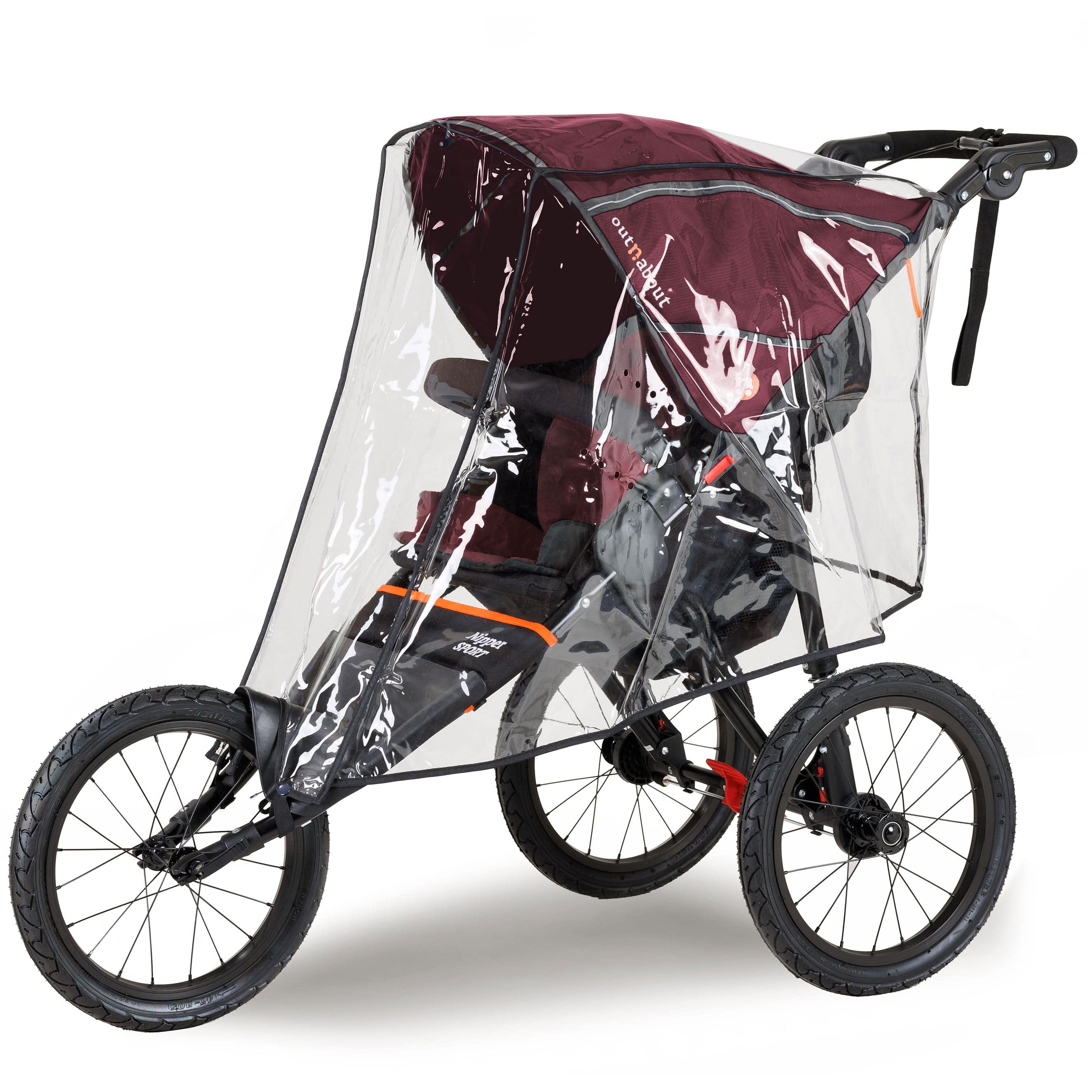 Out n About Single Sport v5 in Bramble Berry Red 3 Wheelers NIPSP-01BDYv5 5060167546198