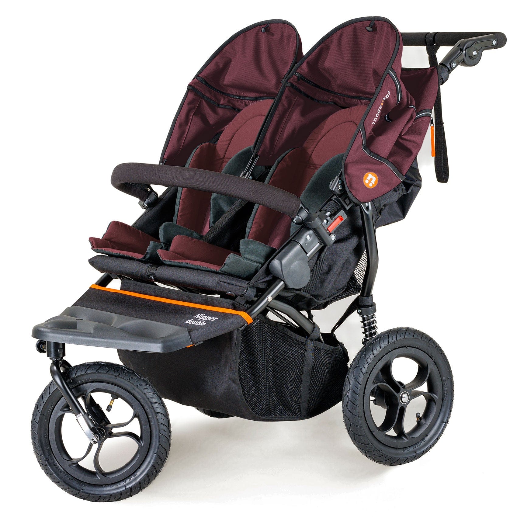 Out n About Double Nipper V5 Brambleberry Red Double & Twin Prams NIP-02BDYv5 5060167546198