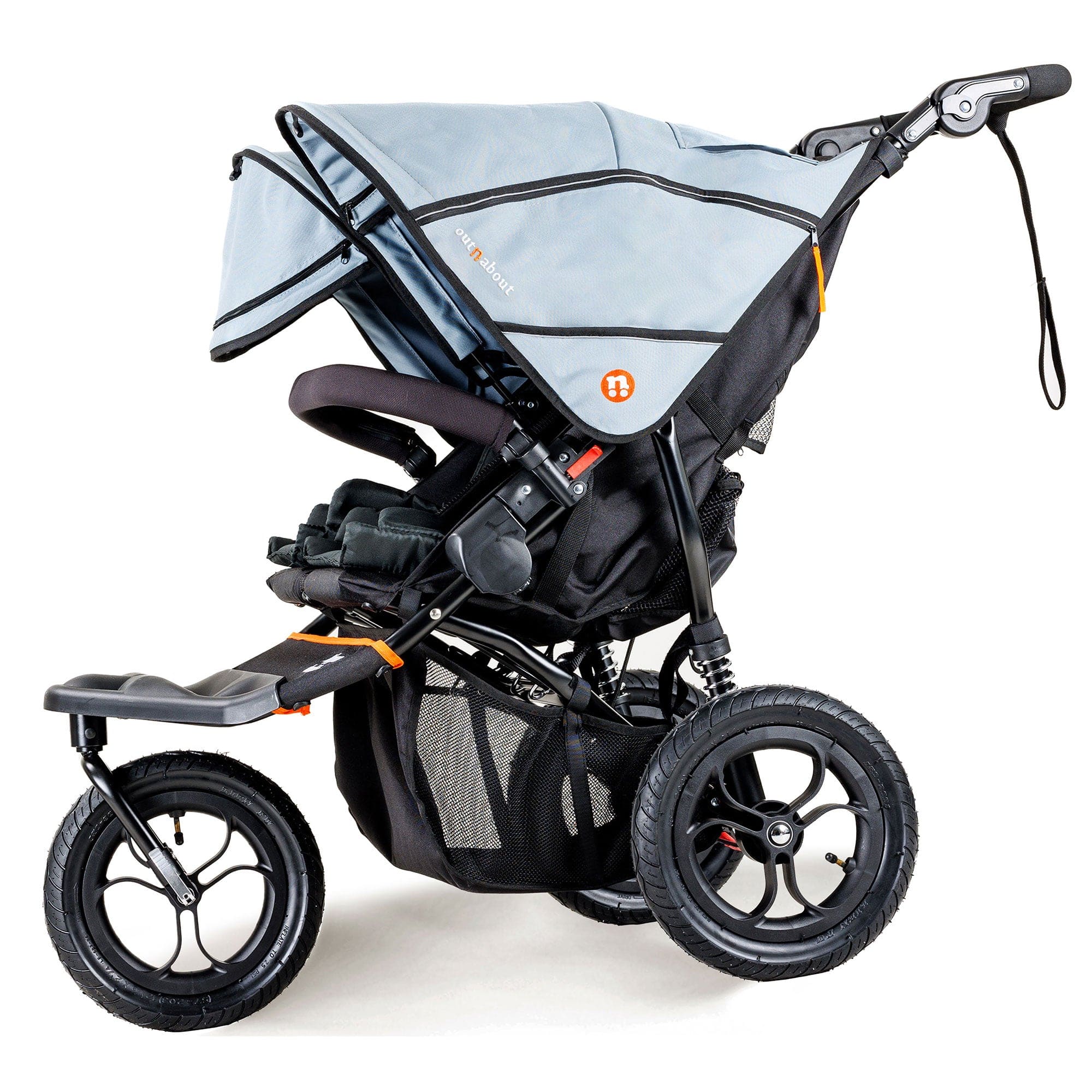 Out n About Double Nipper V5 Rock Salt Grey Double & Twin Prams NIP-02GRYv5 5060167546167