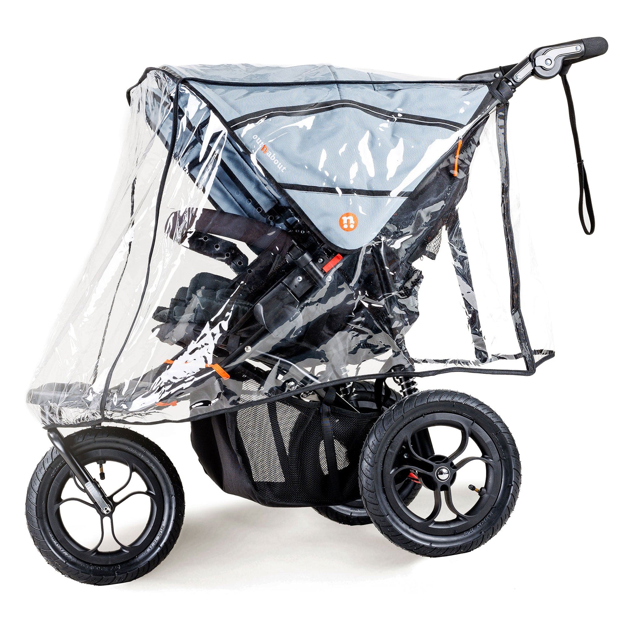 Out n About Double Nipper V5 Rock Salt Grey Double & Twin Prams NIP-02GRYv5 5060167546167