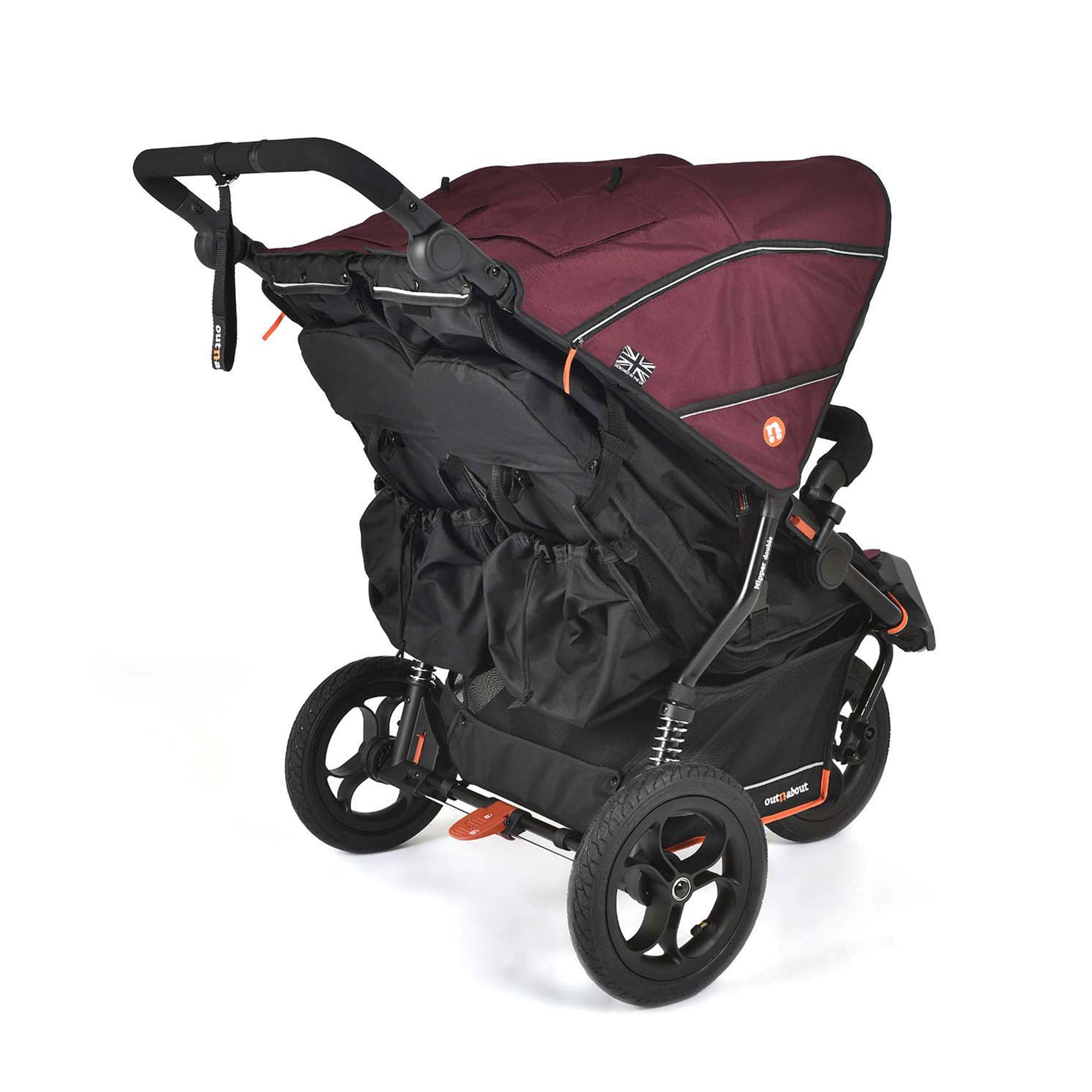 Out n About Double Nipper V6 in Brambleberry Red Double & Twin Prams ONANIP-02BDYV6 5060167547768